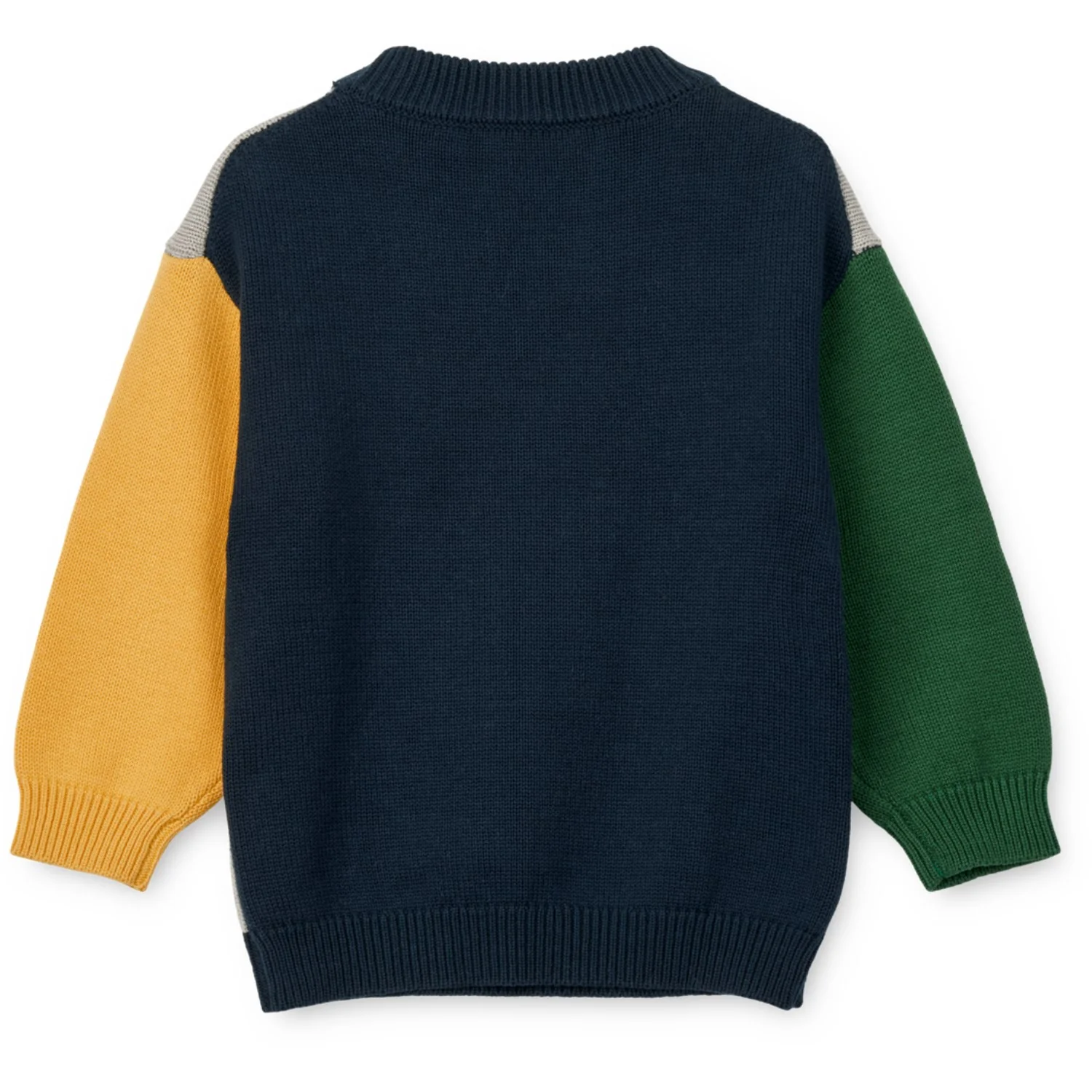 LIEWOOD Panda / Mist / Classic Navy Multi Mix Orlane Embroidery Knit Jumper - Image 3
