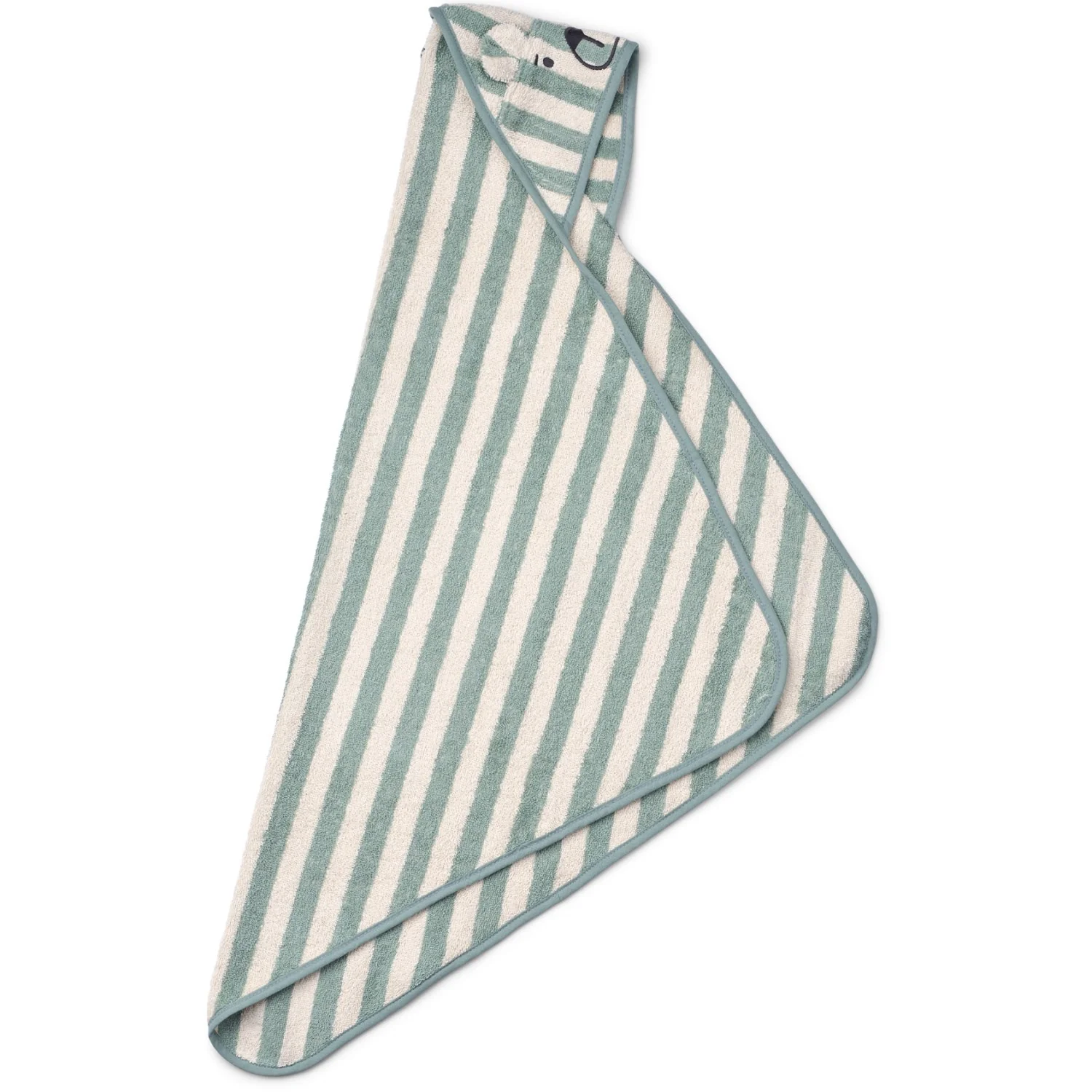 LIEWOOD Peppermint / Creme De La Creme Albert Hooded Towel - Image 2