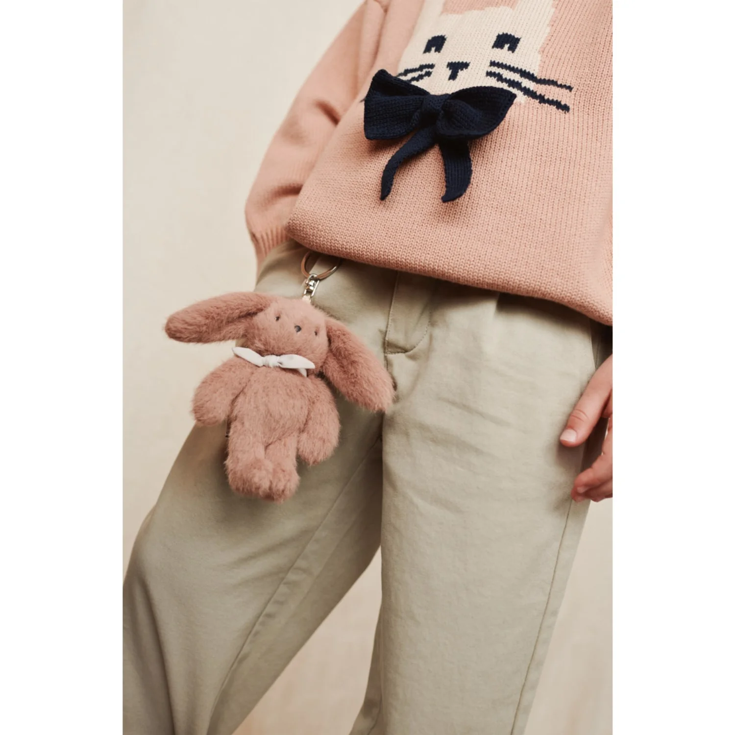 LIEWOOD Rabbit / Pale Tuscany Orlane Embroidery Knit Jumper - Image 3