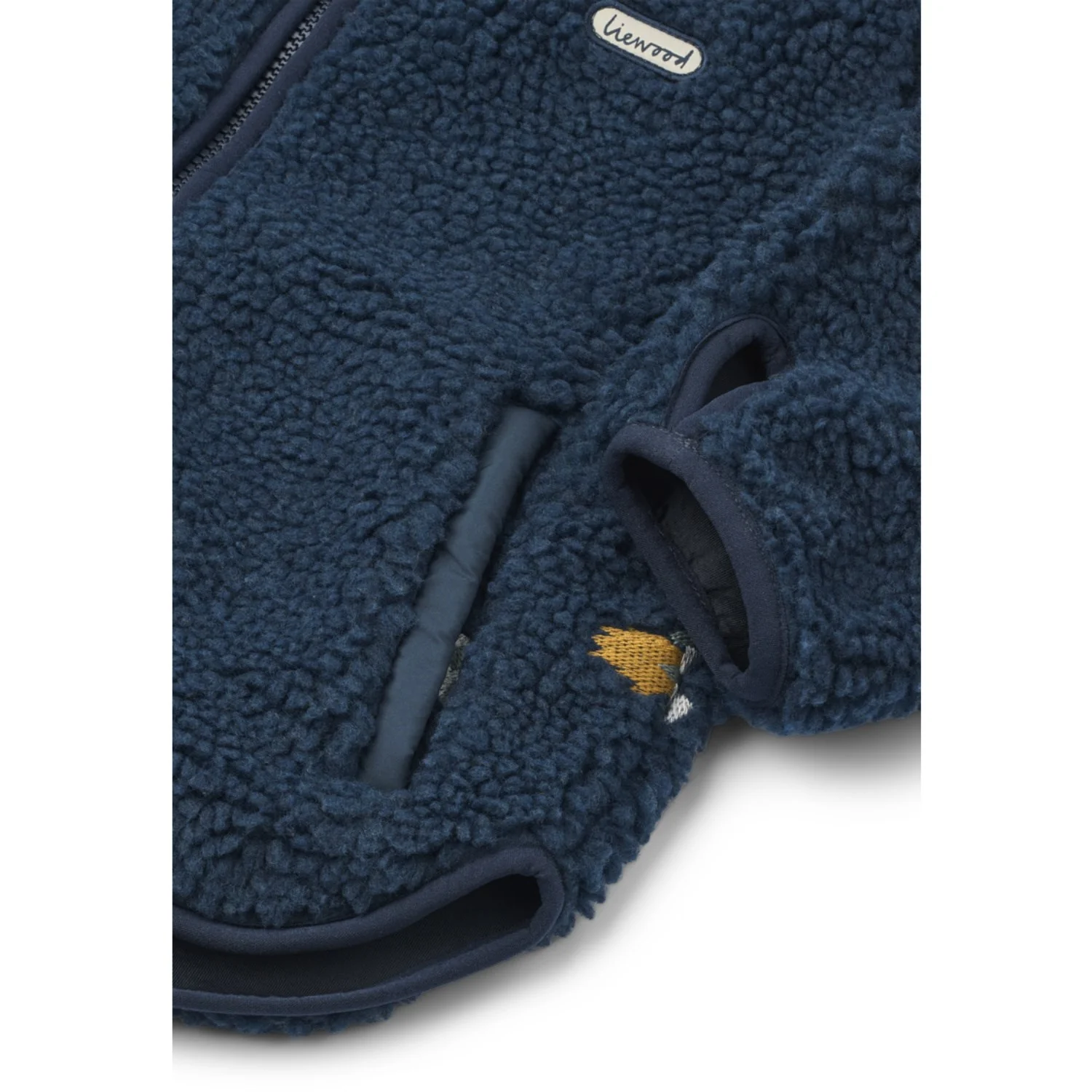 LIEWOOD Rocket / Classic Navy / Embroidery Mara Pile Jacket - Image 3