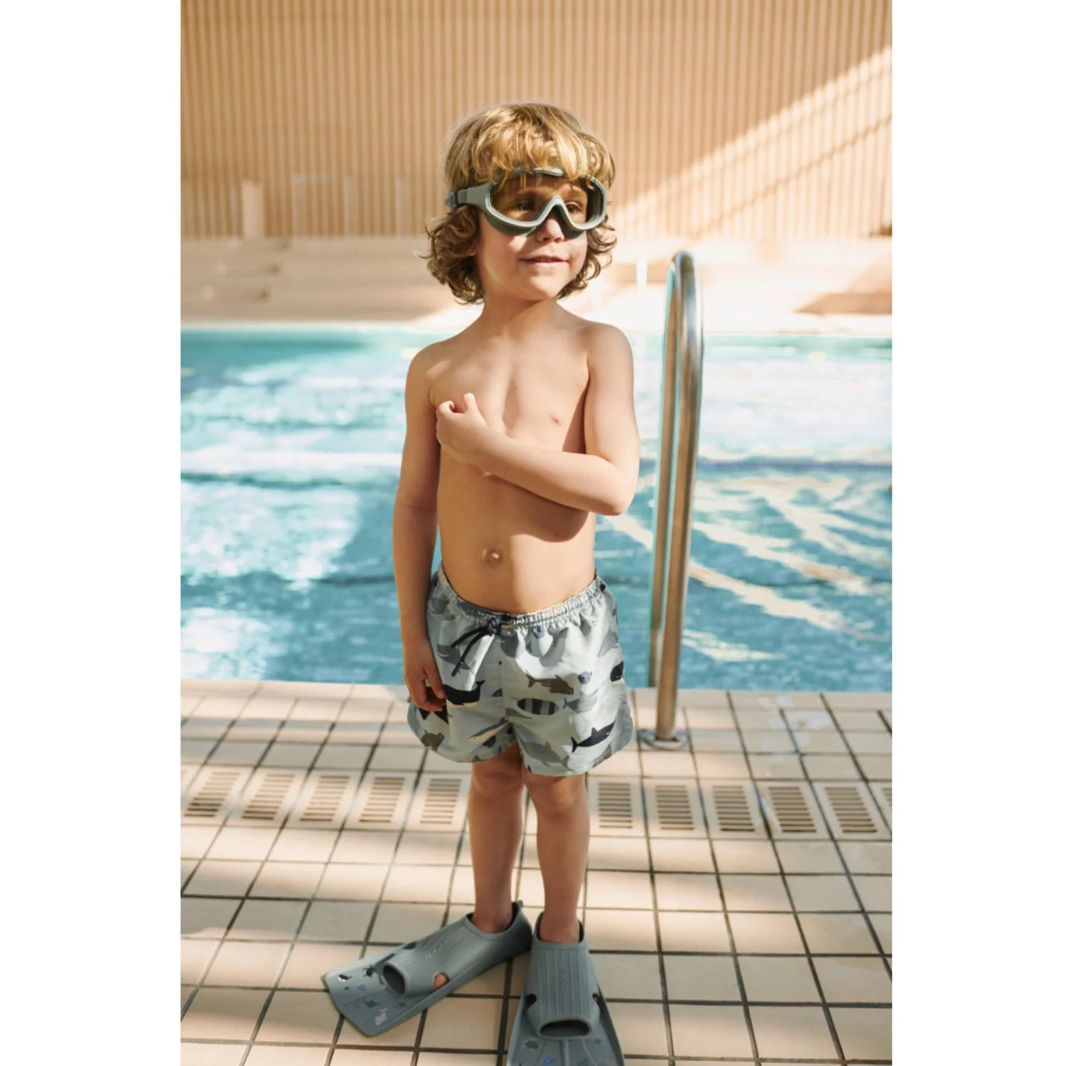 LIEWOOD Sea / Peppermint Gustav Printed Swim Fins - Image 3