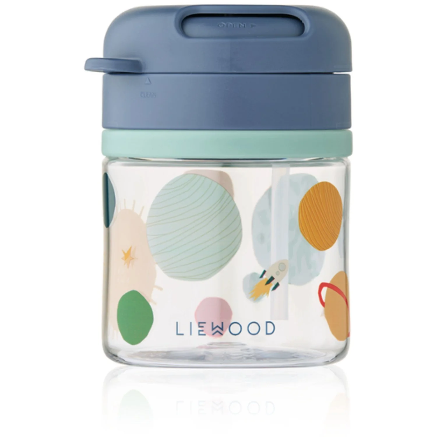 LIEWOOD Universe / Classic Navy Pavia Tritan Straw Cup 280ml