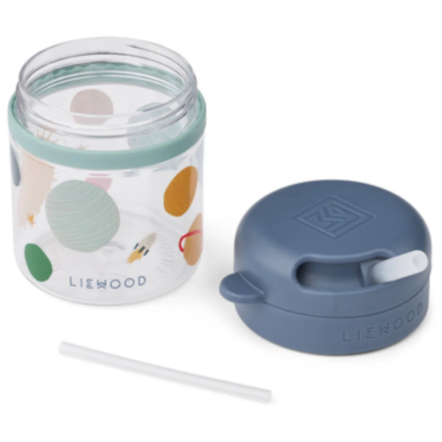 LIEWOOD Universe / Classic Navy Pavia Tritan Straw Cup 280ml - Image 4