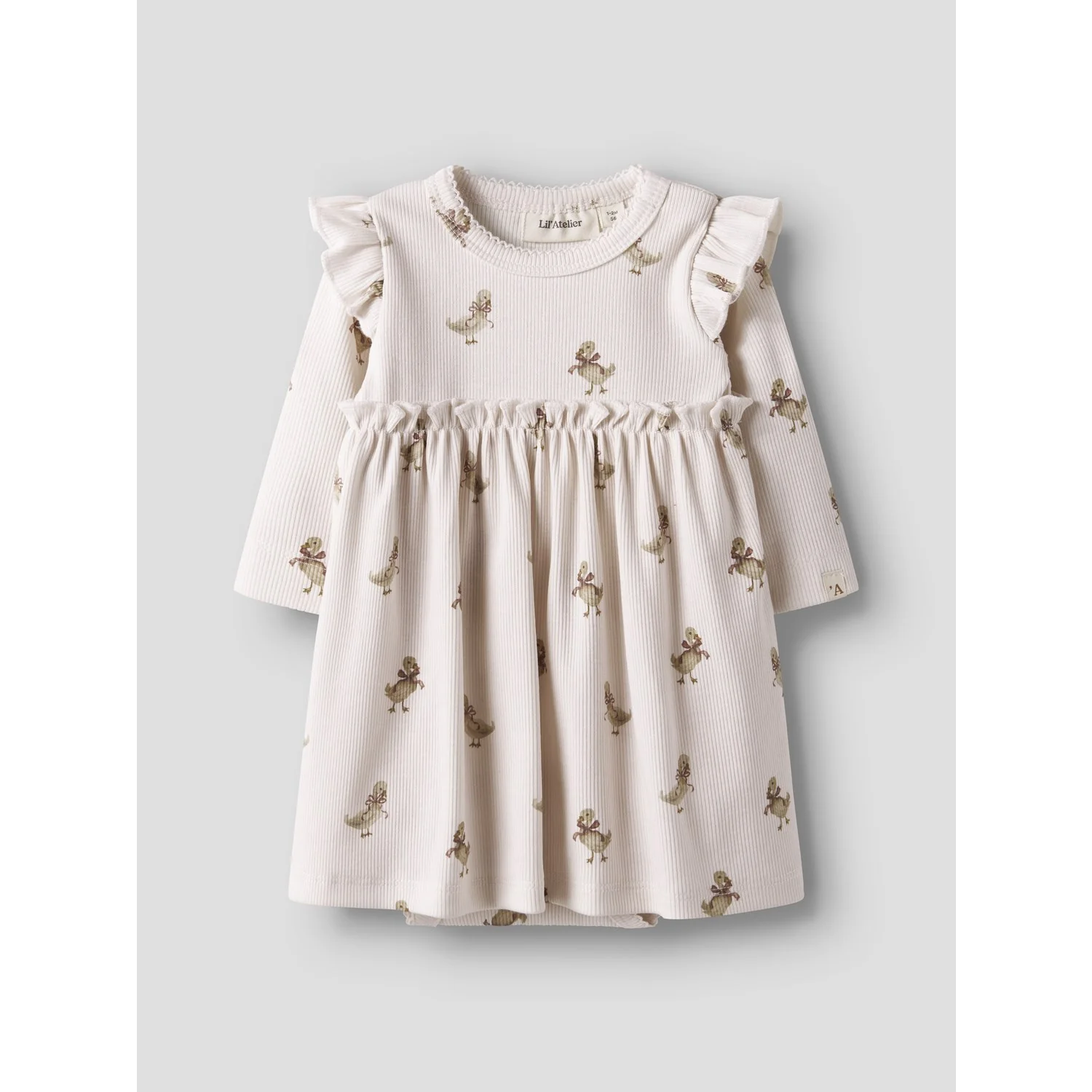 Lil'Atelier Almost Mauve Goose Nbflavo Ekn Ls Body Dress Lil - Image 3