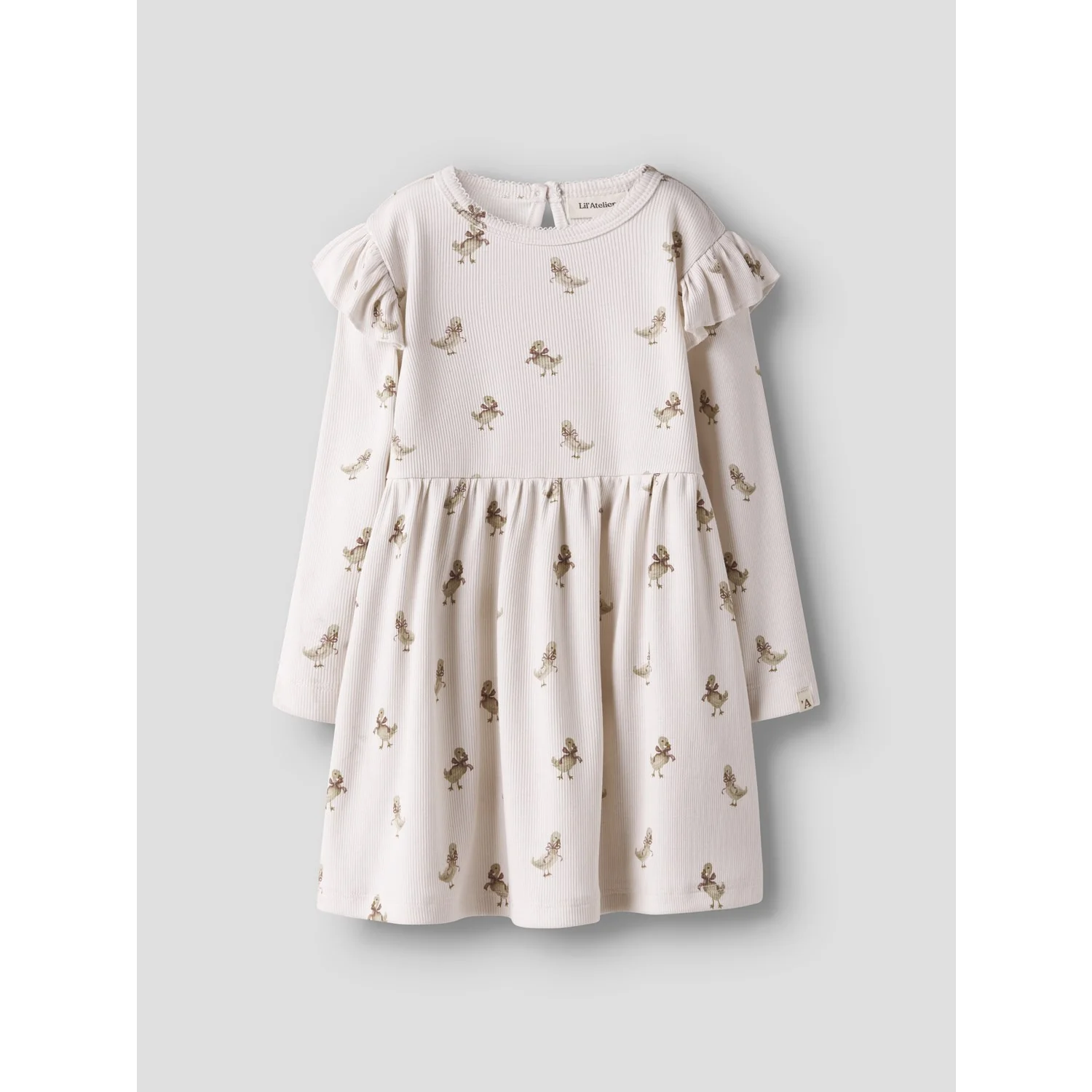 Lil'Atelier Almost Mauve Goose Nmflavo Esk Ls Dress Lil - Image 3