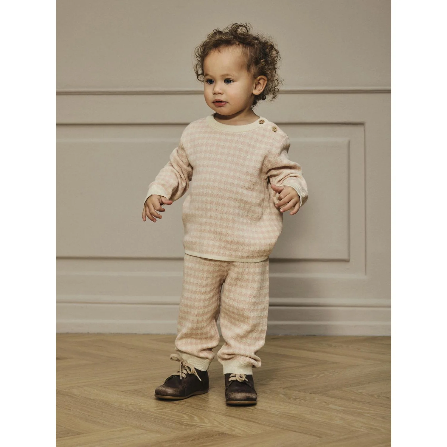 Lil'Atelier Cameo Rose Nbfnadie Ls Loose Knit Lil - Image 2