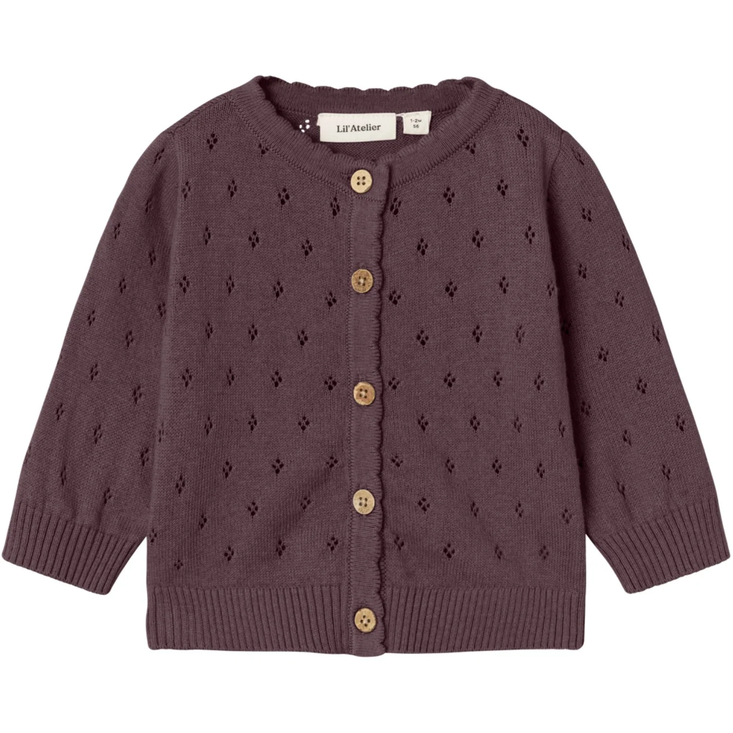 Lil'Atelier Catawba Grape Nbfnimi Ls Knit Card Lil