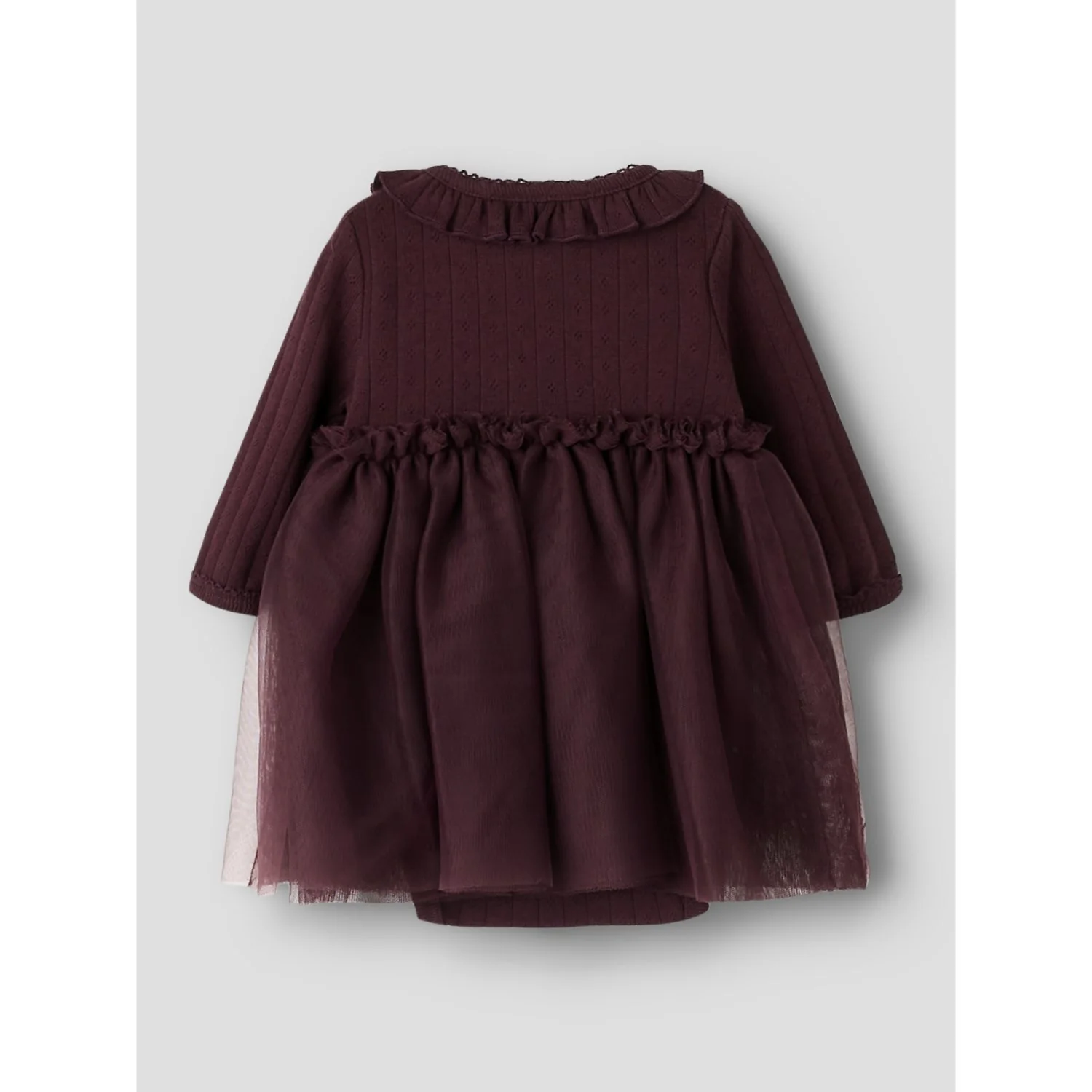 Lil'Atelier Catawba Grape Nbfsolange Ls Tulle Body Dress Lil - Image 3