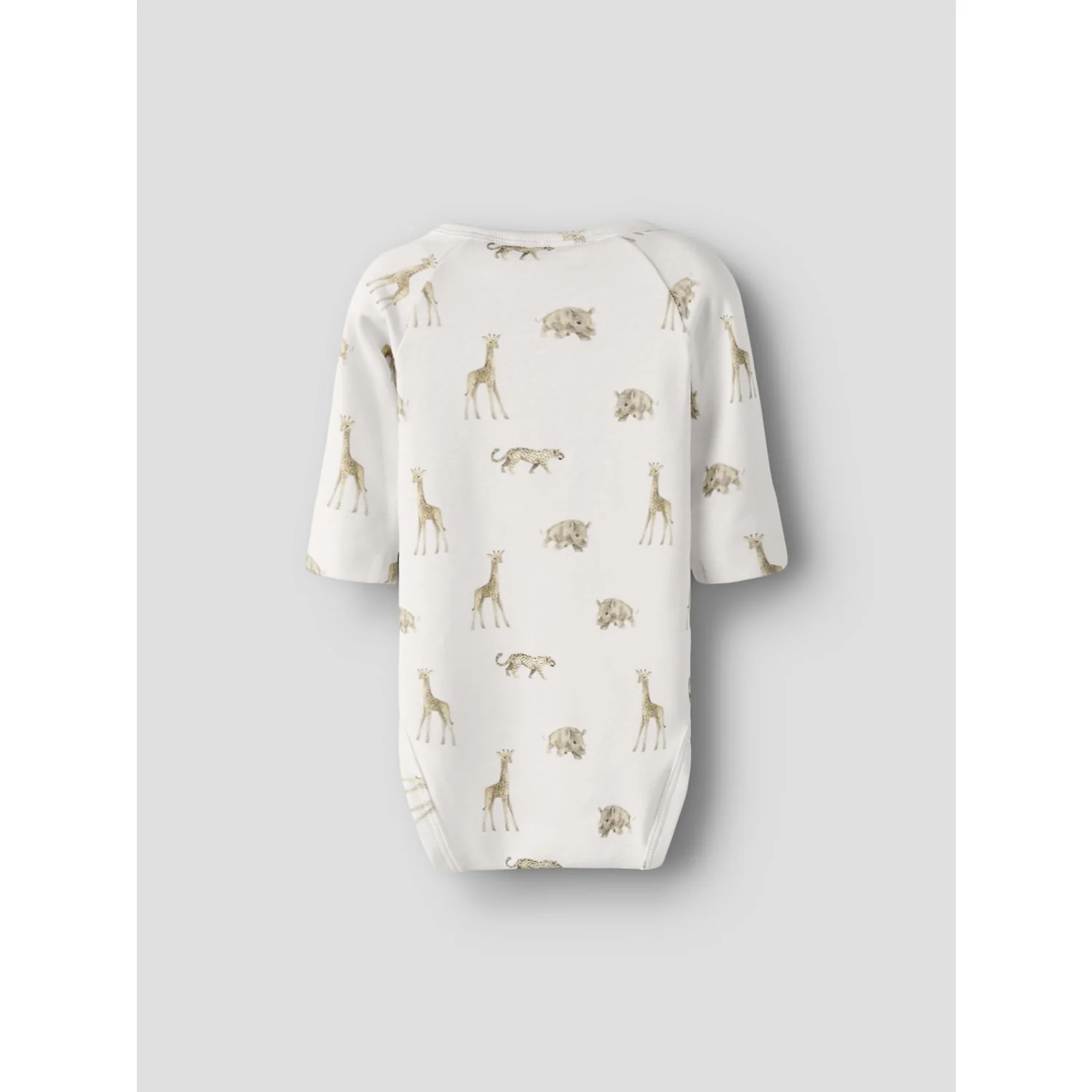 Lil'Atelier Coconut Milk Animals African Nbmgayo Elm Ls Slim Body Lil Noos - Image 4