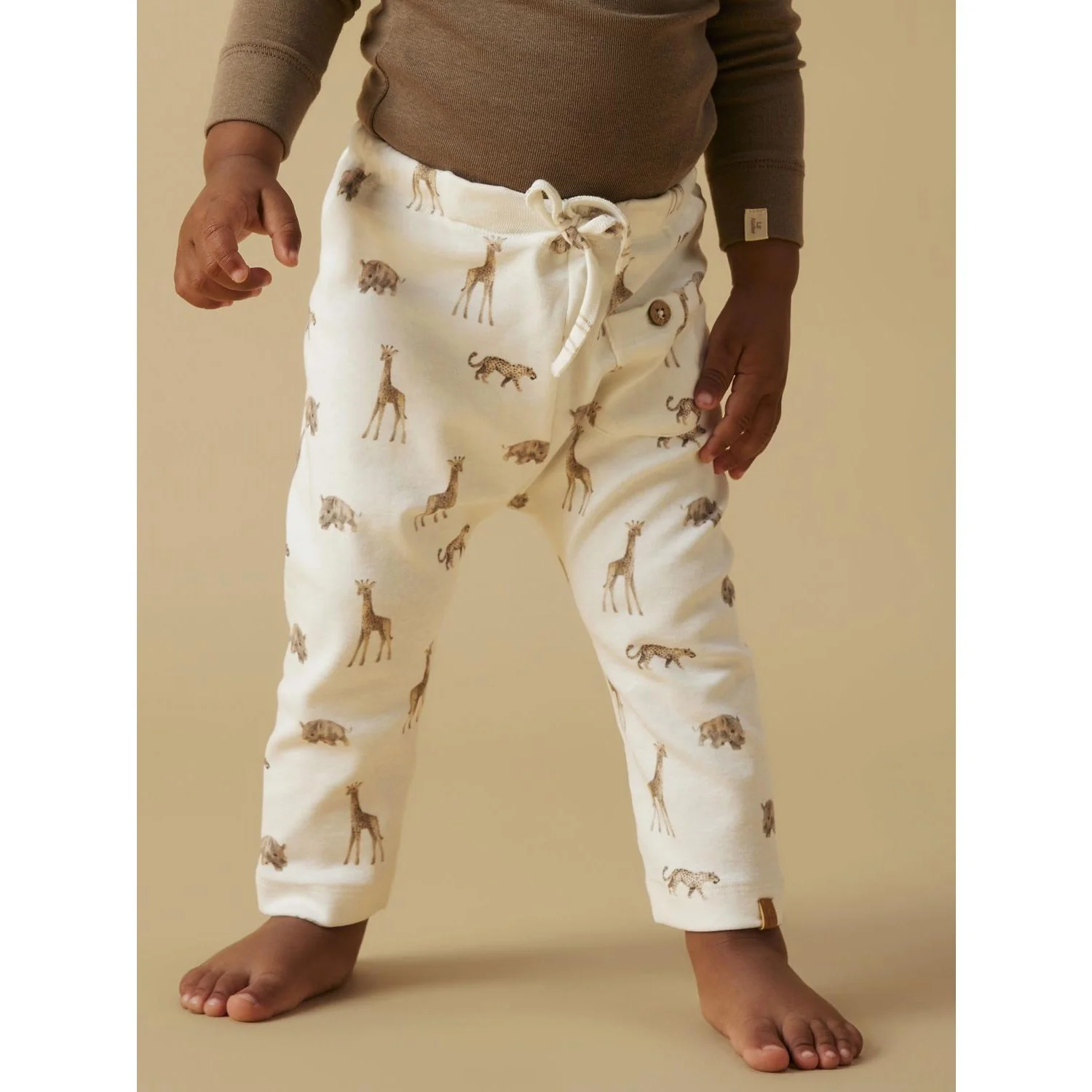Lil'Atelier Coconut Milk Animals African Nbmgayo Elo Loose Pants Lil Noos - Image 3