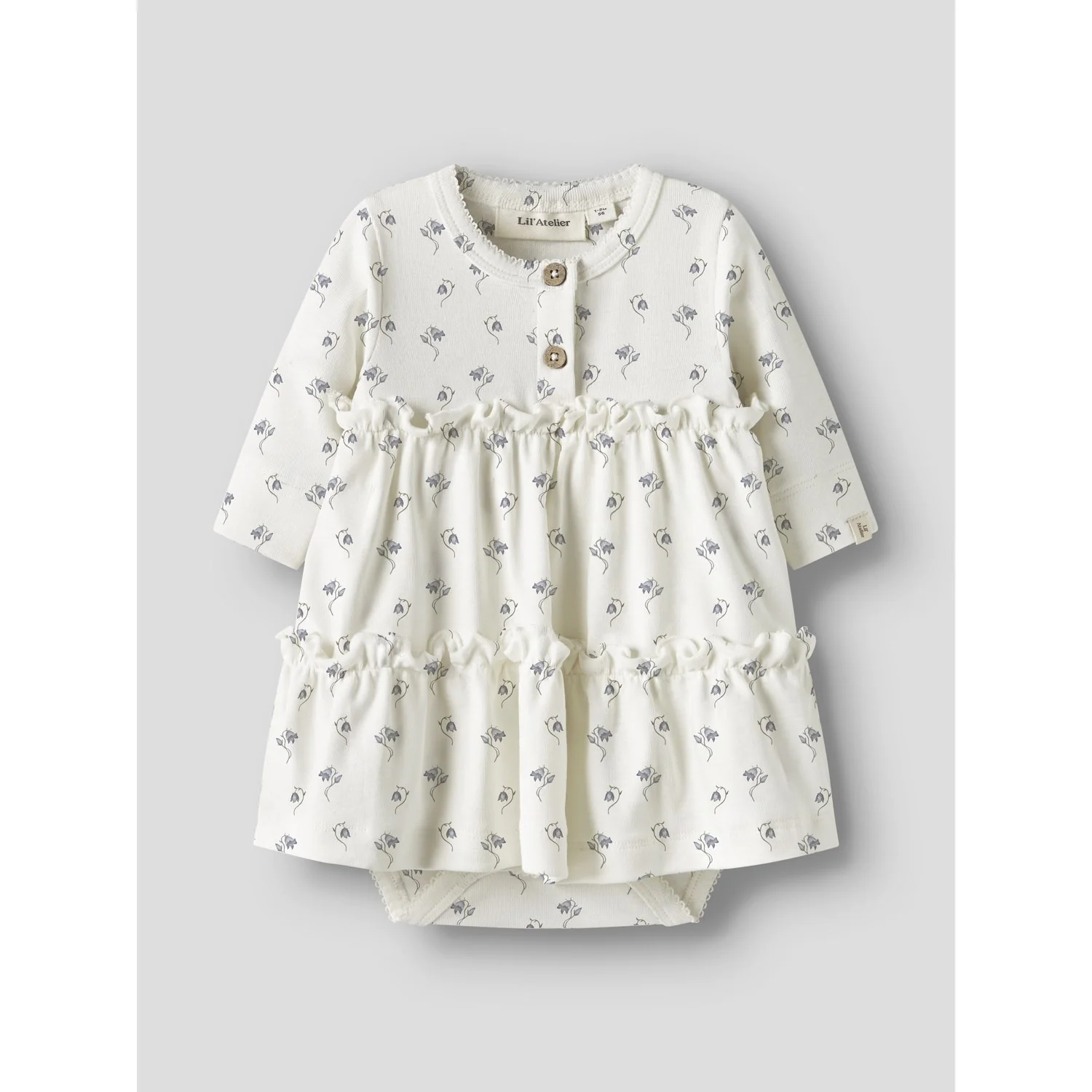 Lil'Atelier Coconut Milk Bell Flower Nbfgayo Sum Ls Body Dress Lil - Image 3