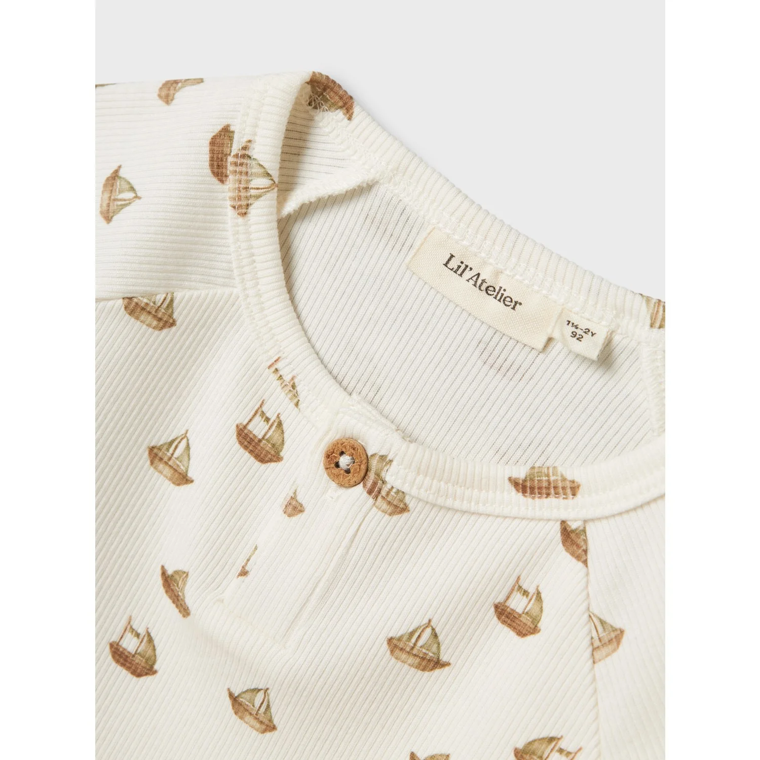 Lil'Atelier Coconut Milk Boat Nmmlavo Eni Ss Slim Top Lil - Image 2
