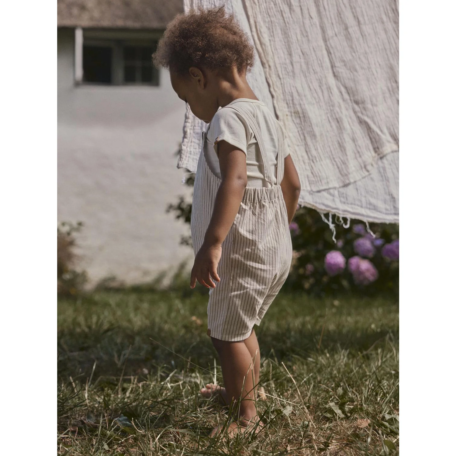 Lil'Atelier Coconut Milk Coca Mocha Nbmhelo Loose Short Overall Lil - Image 3