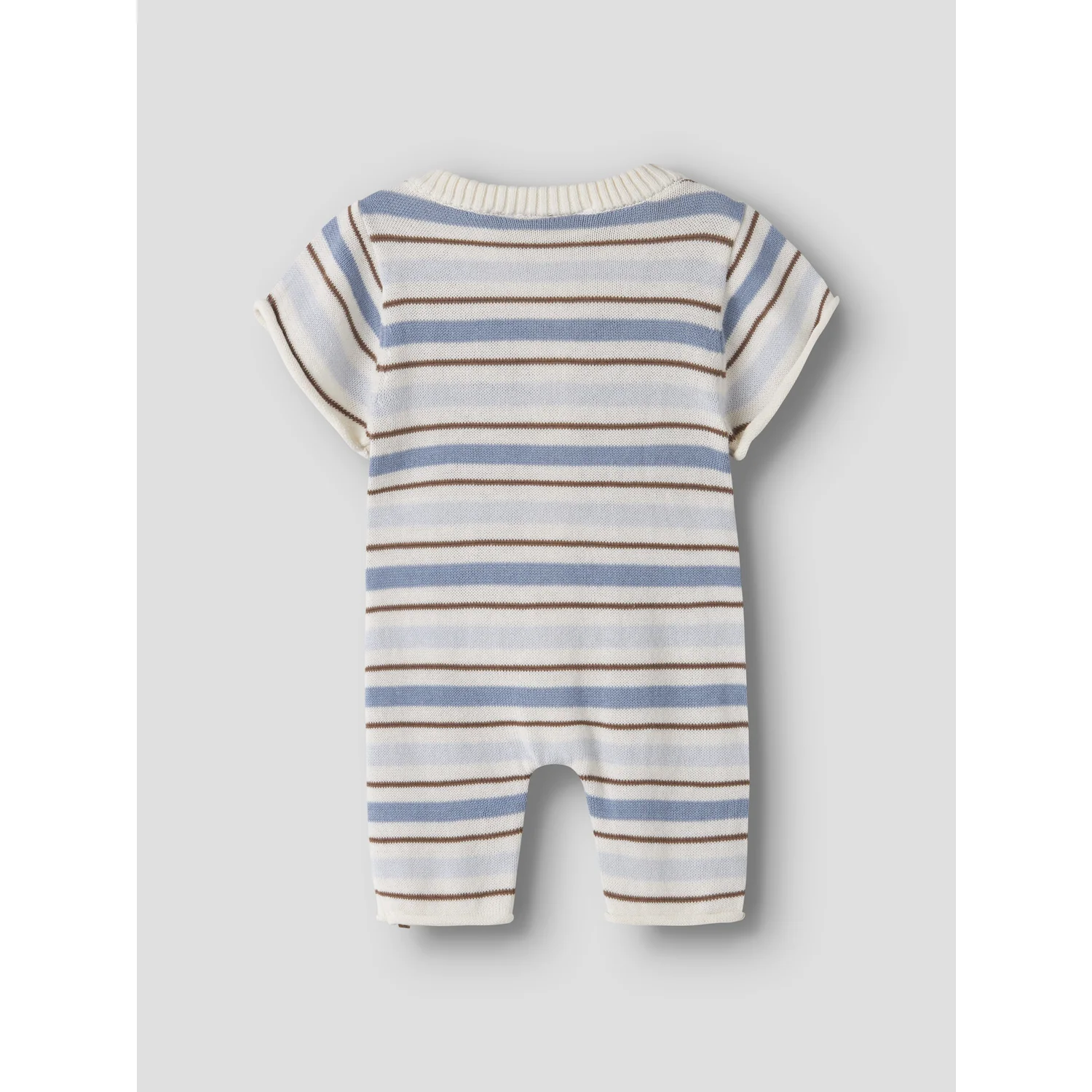 Lil'Atelier Coconut Milk Dusty Blue Nbmhito Ss Knit Suit Lil - Image 2