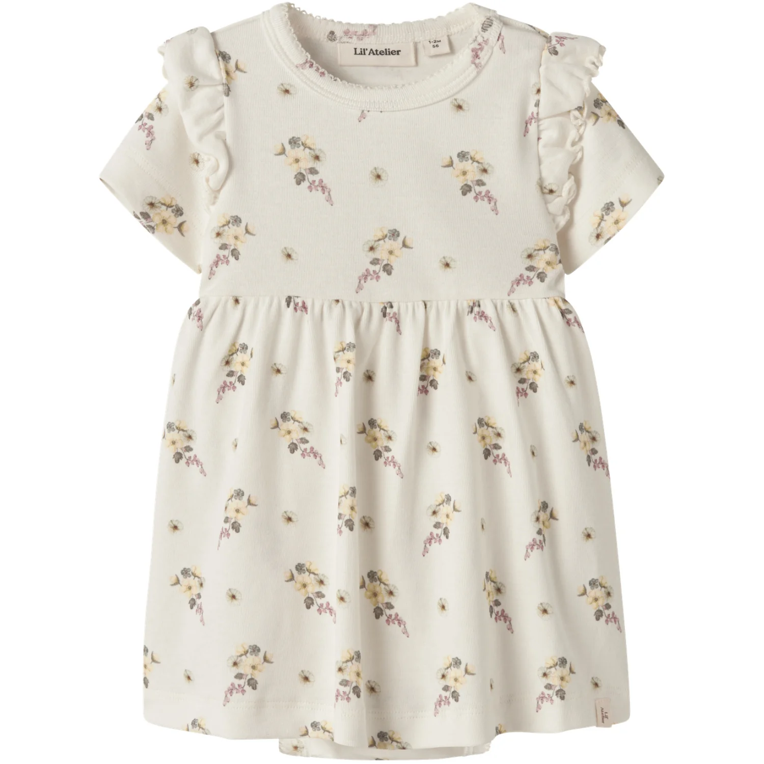 Lil'Atelier Coconut Milk Flower Nbfgayo Sin Ss Body Dress Lil