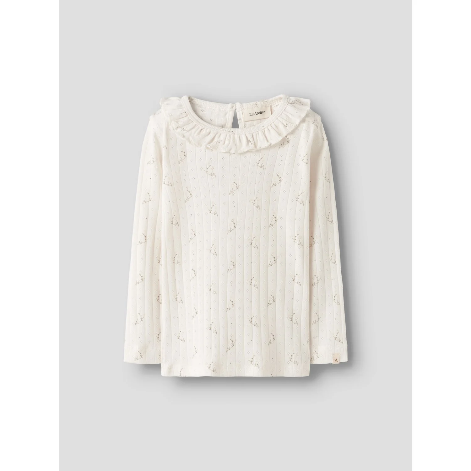 Lil'Atelier Coconut Milk Flower Nmfrachello Ria Ls Slim Top Lil - Image 3
