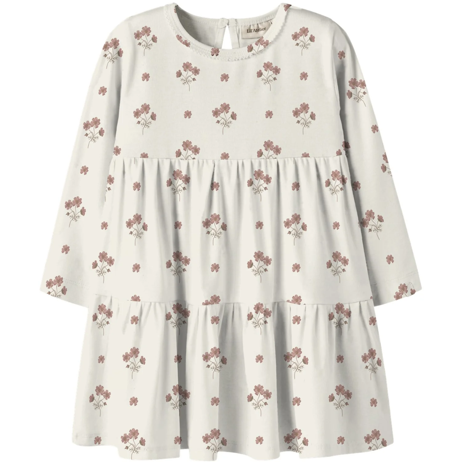 Lil'Atelier Coconut Milk Flower Pink Nmflayo Sif Ls Dress Lil