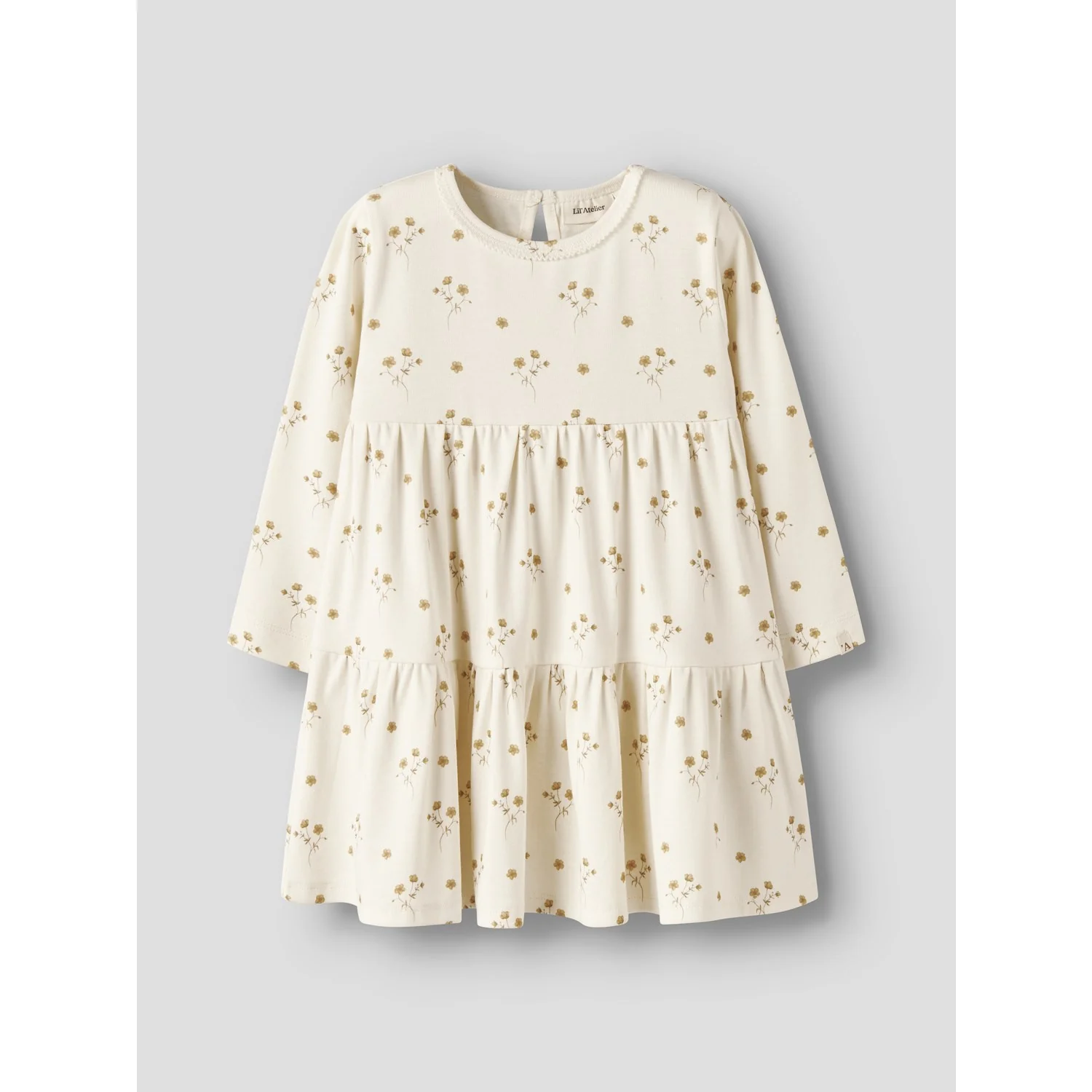 Lil'Atelier Coconut Milk Flower Yellow Nmflayo Sif Ls Dress Lil - Image 3