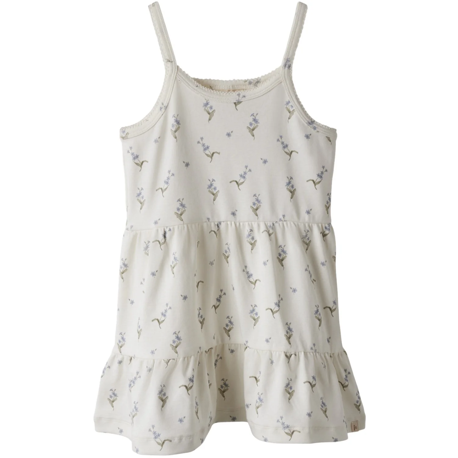 Lil'Atelier Coconut Milk Forget Me Not Gayo San Strap Dress