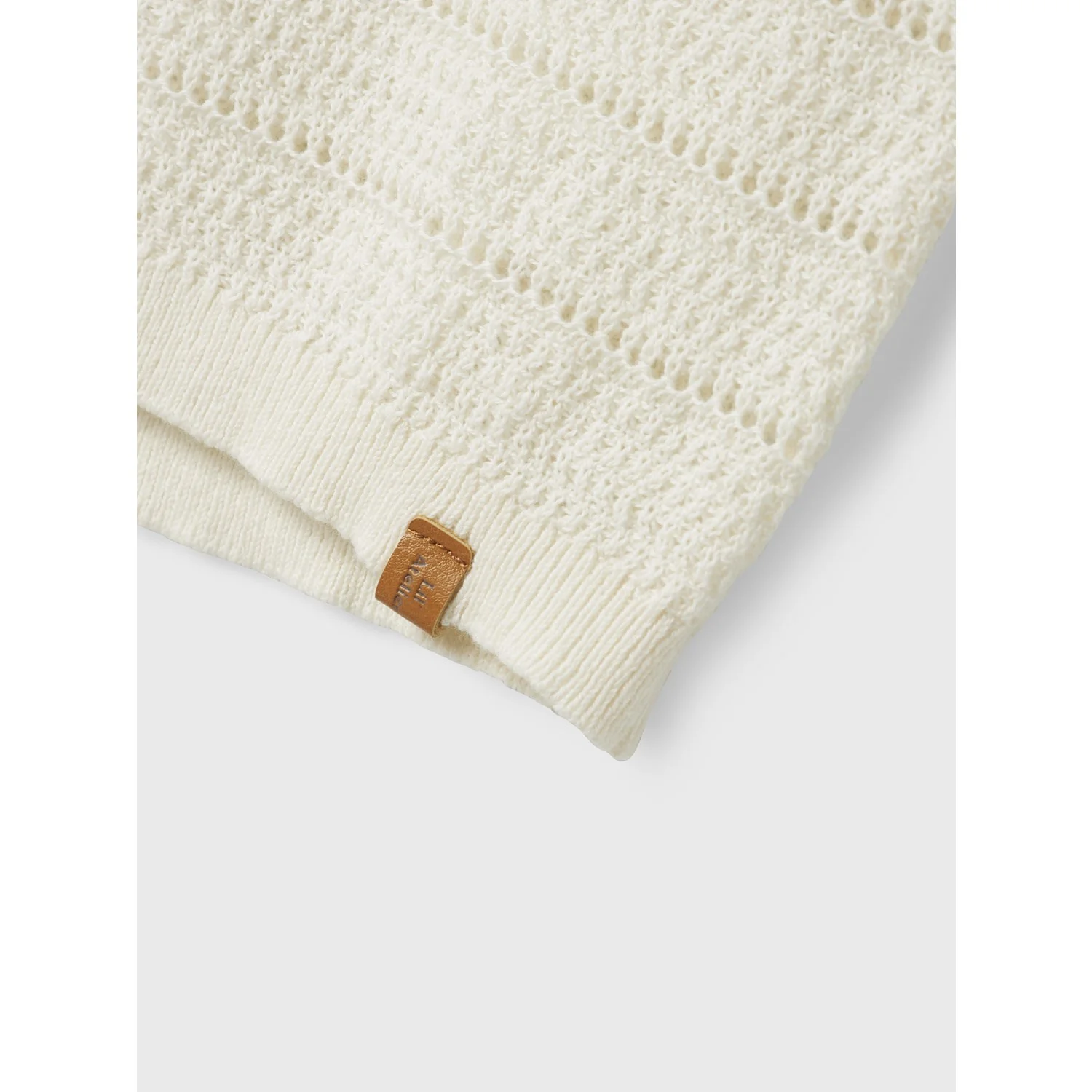 Lil'Atelier Coconut Milk Glivo Knit Polo - Image 2