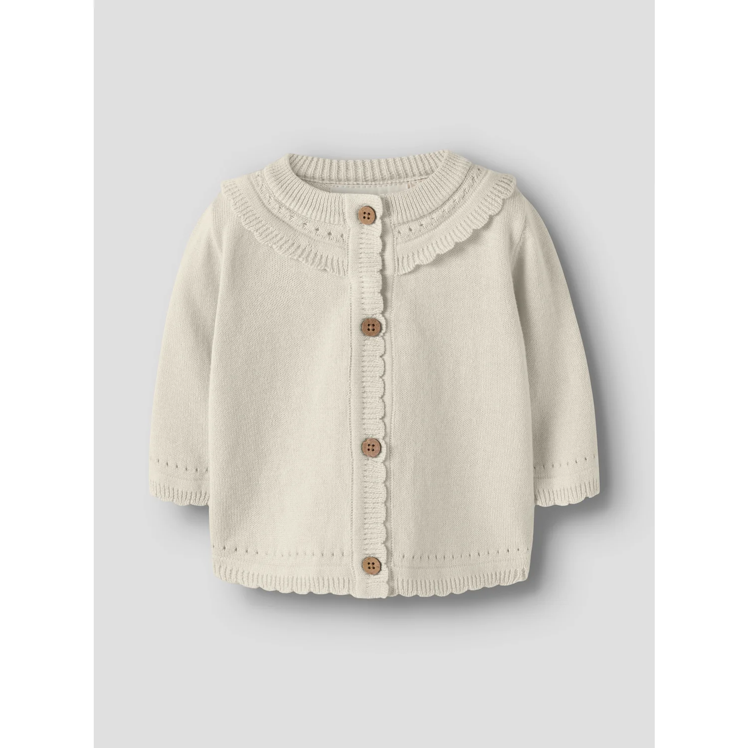 Lil'Atelier Coconut Milk Nbfhao Ls Knit Card Lil - Image 3