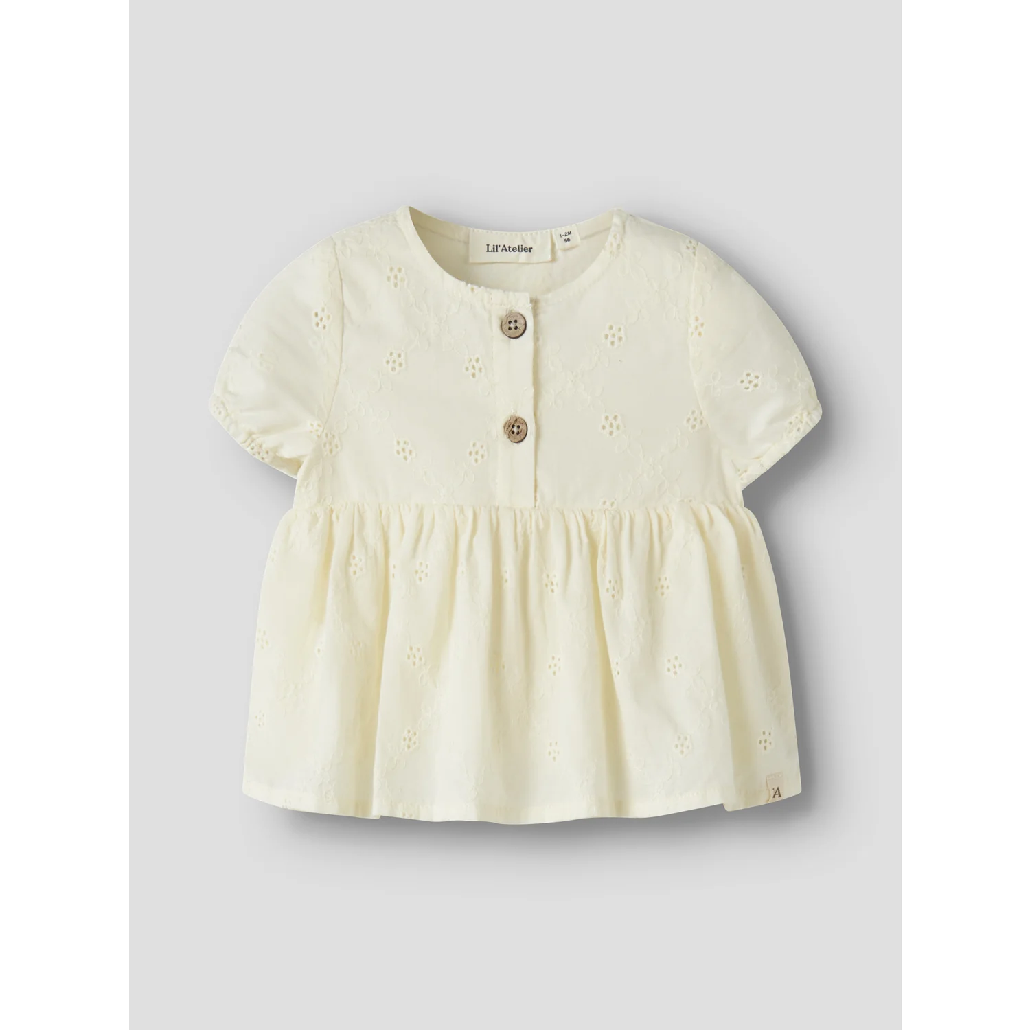 Lil'Atelier Coconut Milk Nbfhosa Ss Loose Shirt Lil - Image 3