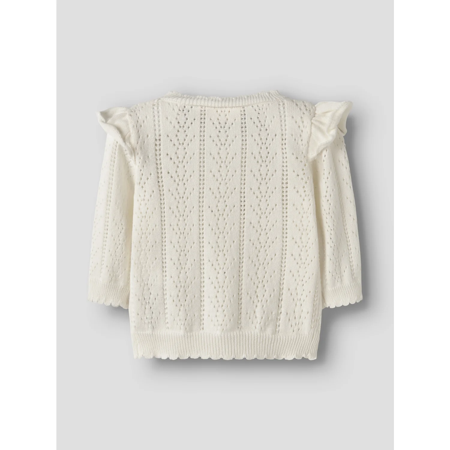 Lil'Atelier Coconut Milk Nbfjela Ls Knit Card Lil - Image 2