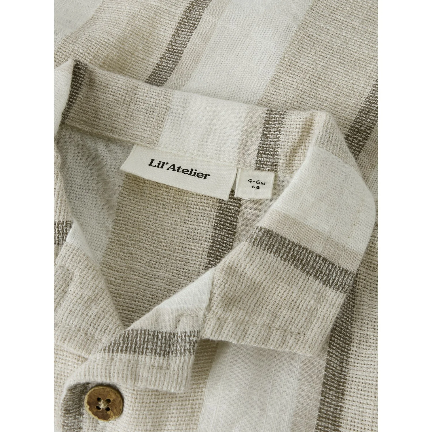 Lil'Atelier Coconut Milk Nbmfibert Ss Loose Shirt Lil - Image 2