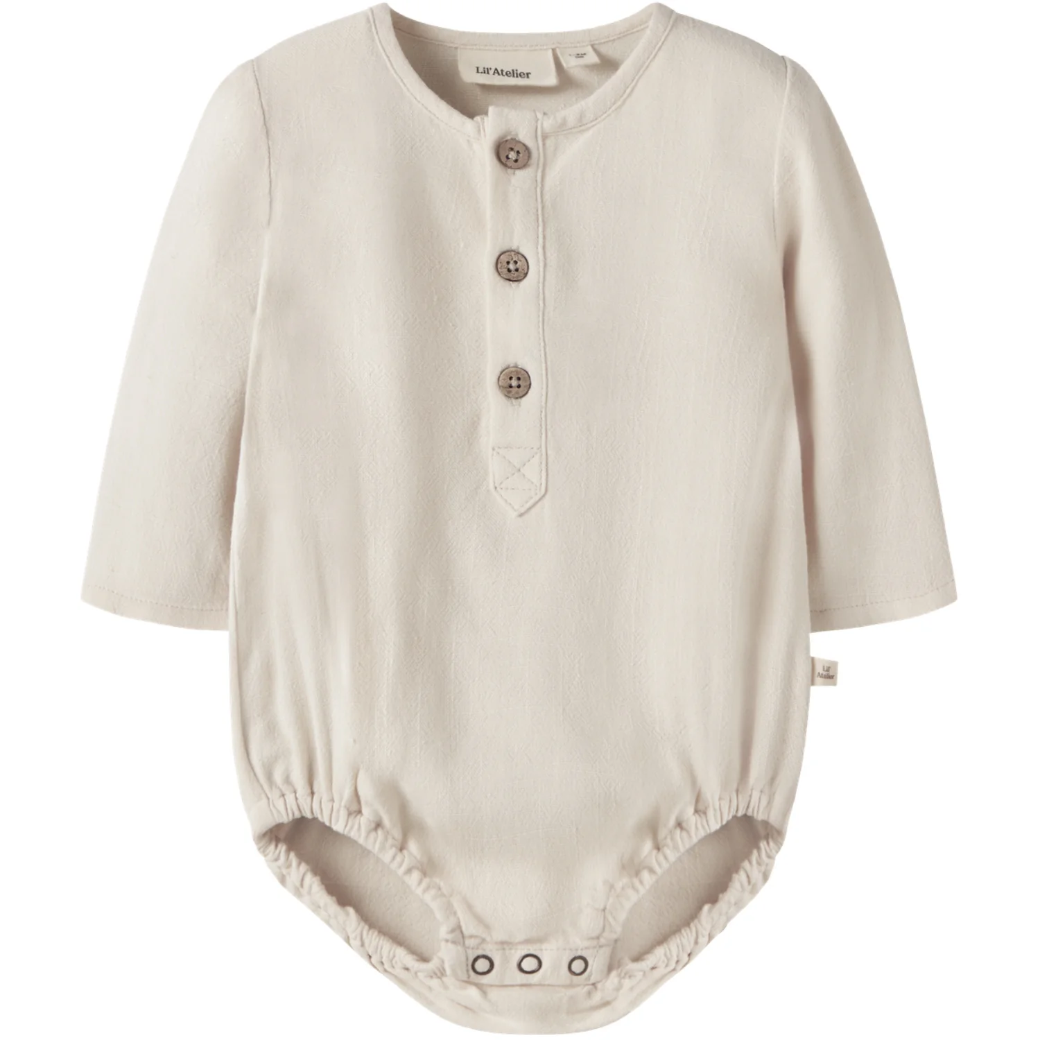 Lil'Atelier Coconut Milk Nbmfreddie Ls Loose Body Shirt Lil