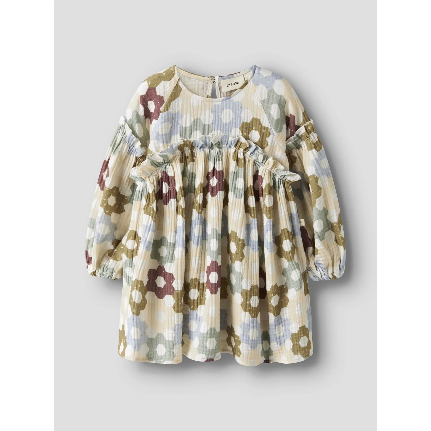 Lil'Atelier Coconut Milk Nmftalia Ls Loose Dress Lil - Image 5