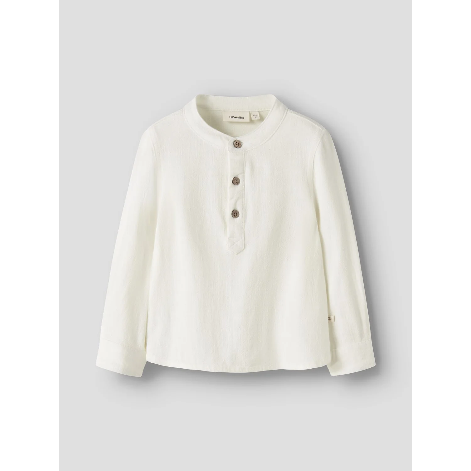 Lil'Atelier Coconut Milk Nmmfreddie Ls Loose Shirt Lil - Image 4