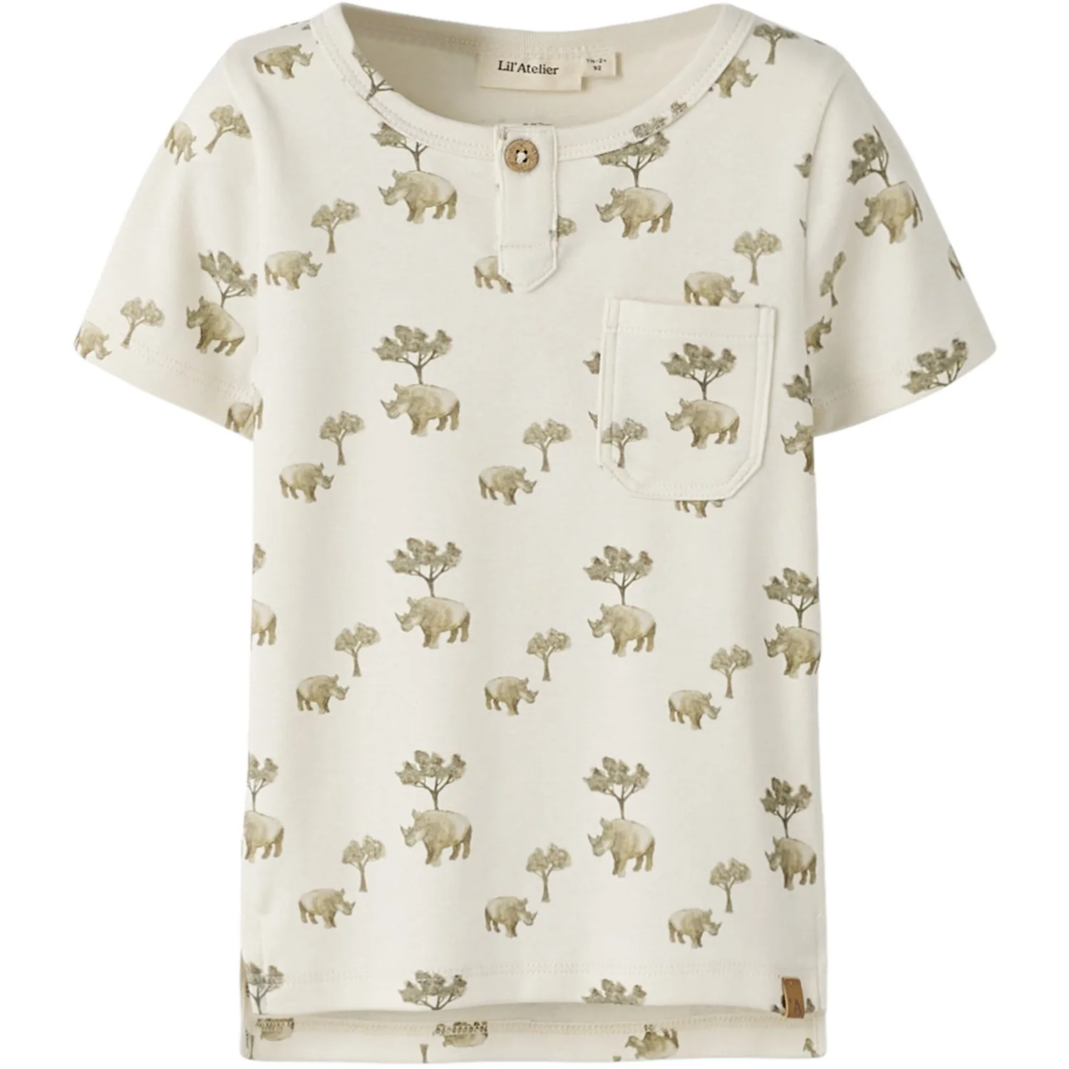 Lil'Atelier Coconut Milk Rhino Nmmlayo Ss Slim Top Lil