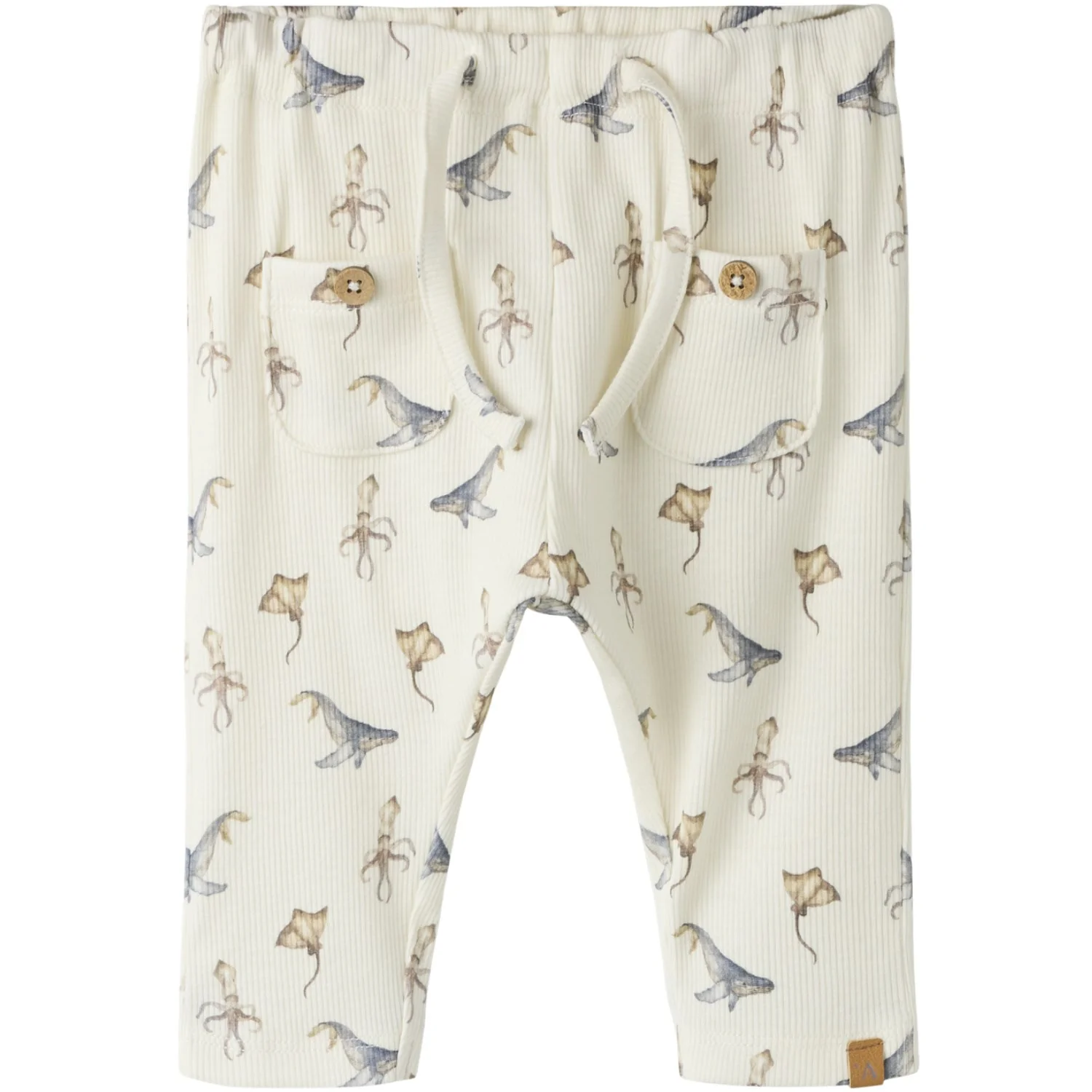 Lil'Atelier Coconut Milk Sea Animals Nbmlavo Eki Loose Pants Lil