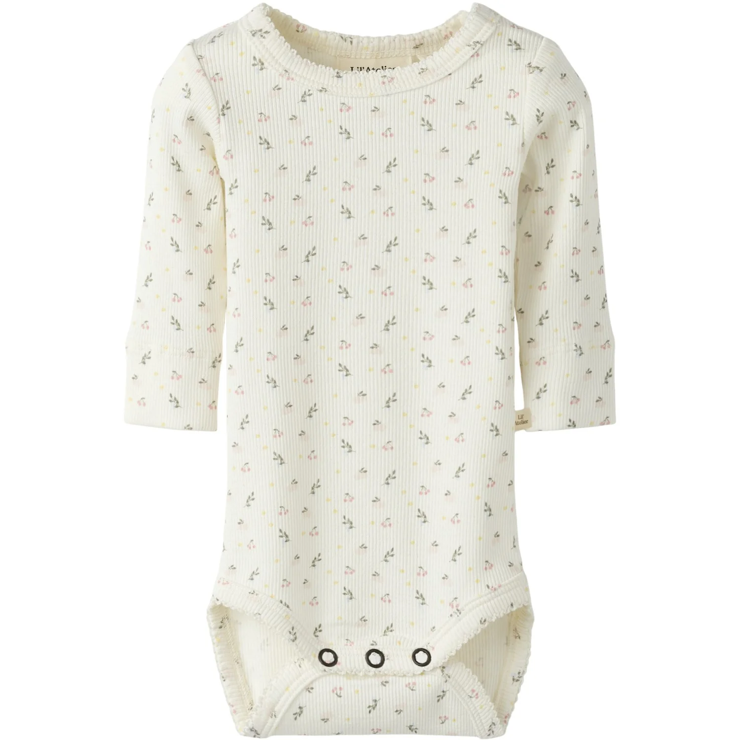 Lil'Atelier Coconut Milk Small Flower Nbfgago Ls Slim Body Lil Noos