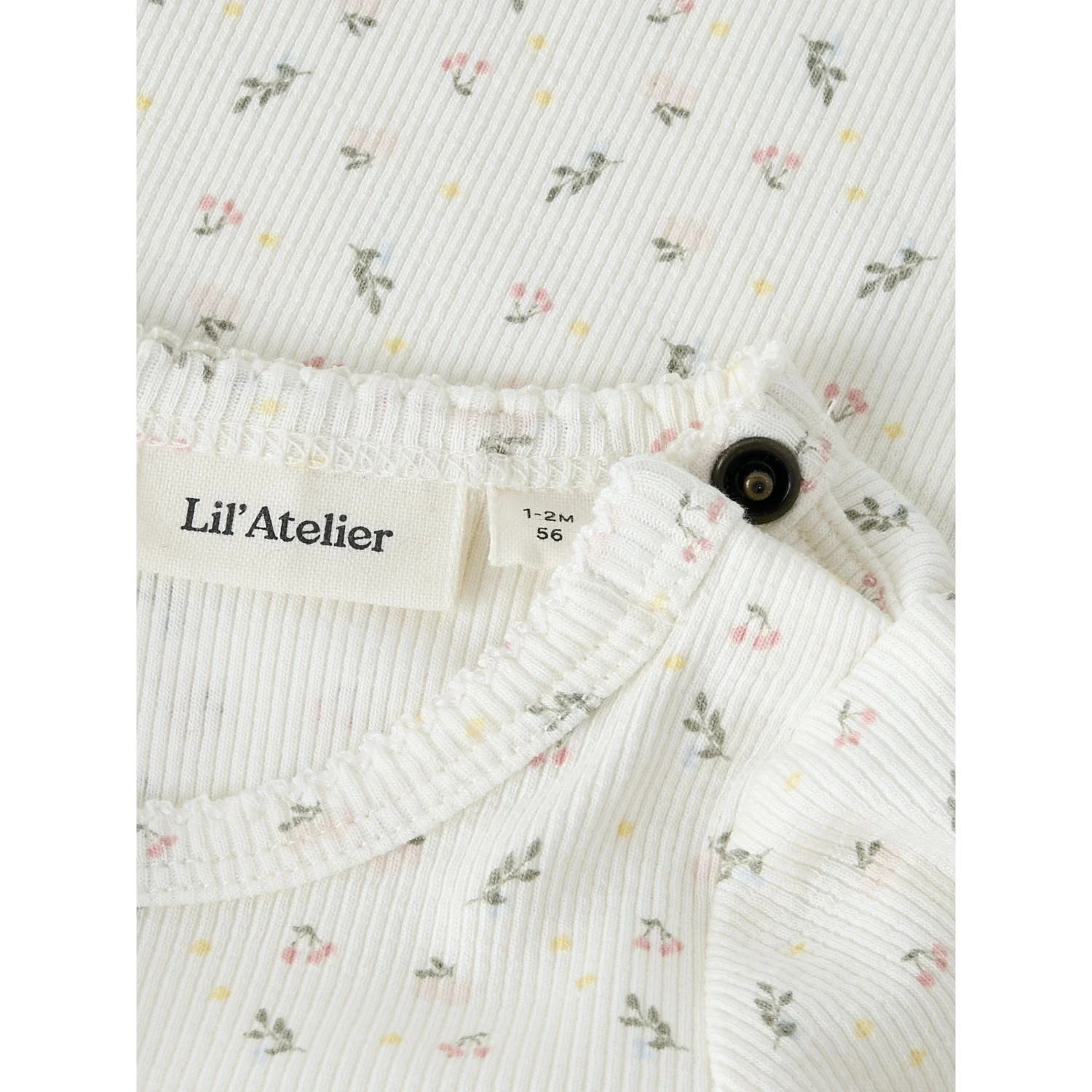 Lil'Atelier Coconut Milk Small Flower Nbfgago Ls Slim Body Lil Noos - Image 2