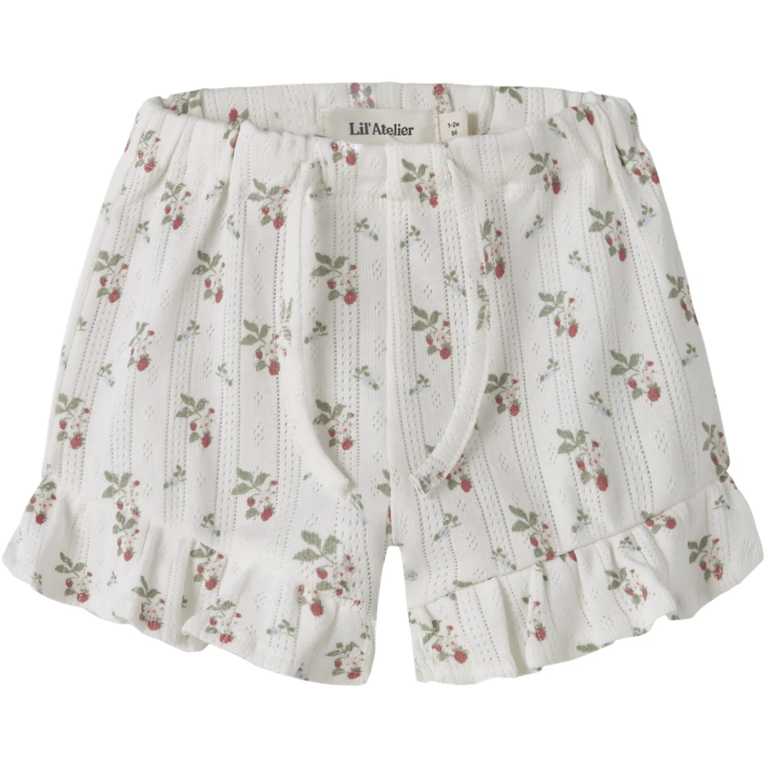 Lil'Atelier Coconut Milk Strawberry Nbfrachello Loose Shorts Lil