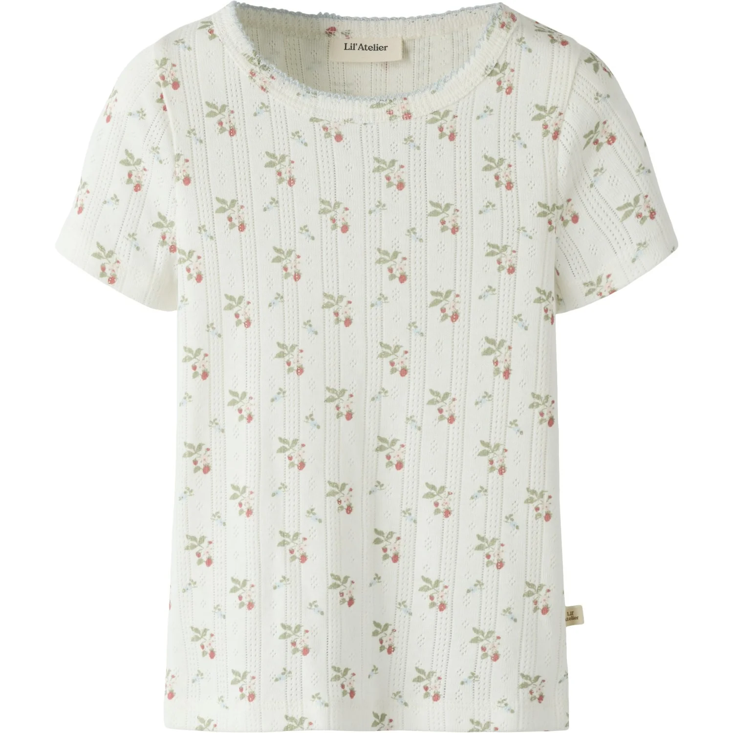 Lil'Atelier Coconut Milk Strawberry Nmfrachello Dap Ss Slim Top Lil