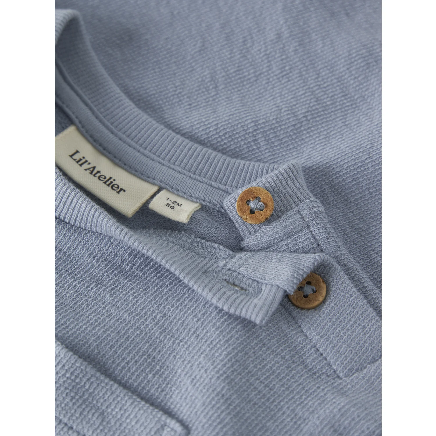 Lil'Atelier Dusty Blue Nbmdias Lop Ss Loose Sweat Lil - Image 2