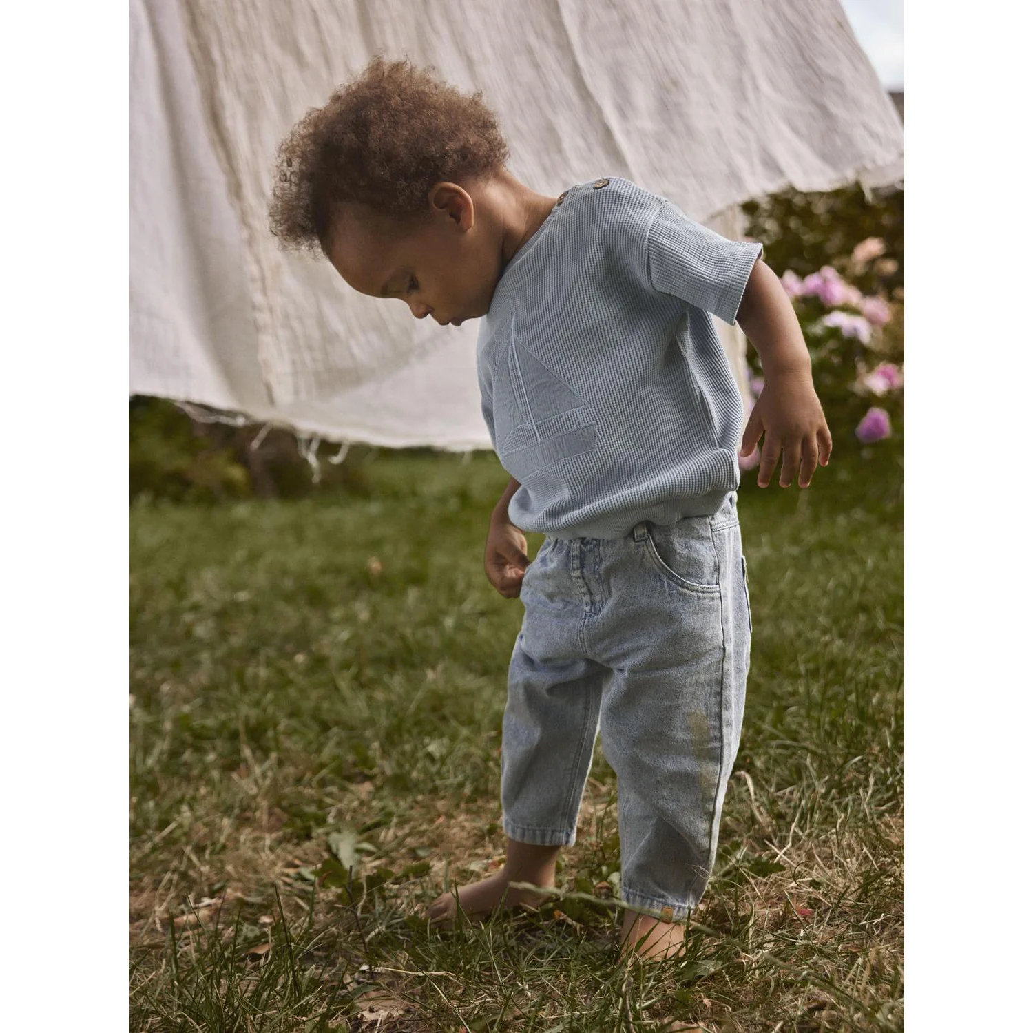 Lil'Atelier Dusty Blue Nbmharun Ss Loose Sweat Lil - Image 2