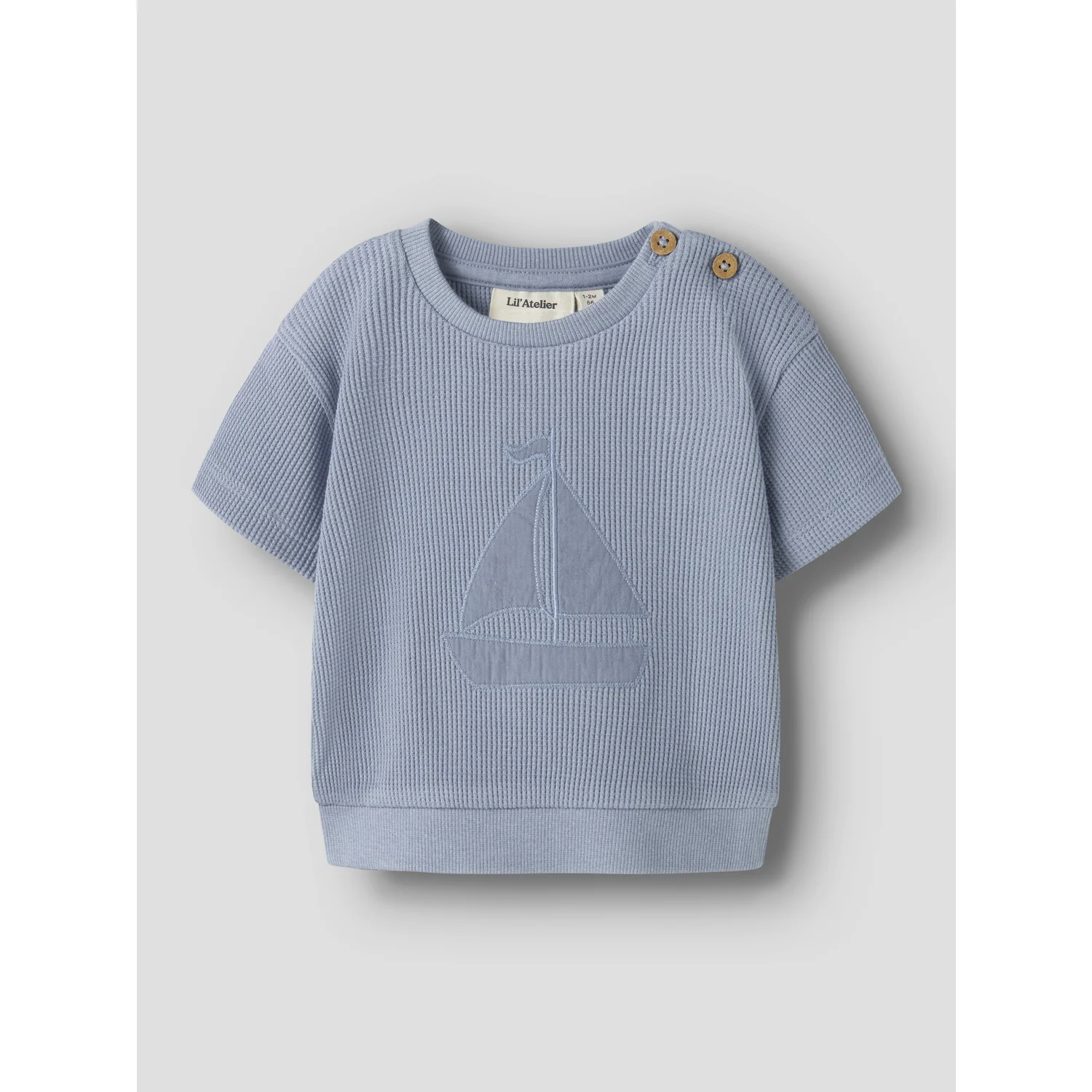 Lil'Atelier Dusty Blue Nbmharun Ss Loose Sweat Lil - Image 5