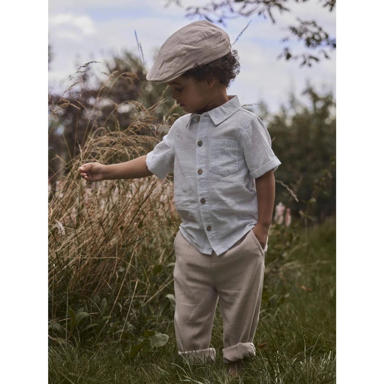Lil'Atelier Gray Dawn Coconut Milk Nmmflorentin Ss Shirt Lil - Image 5
