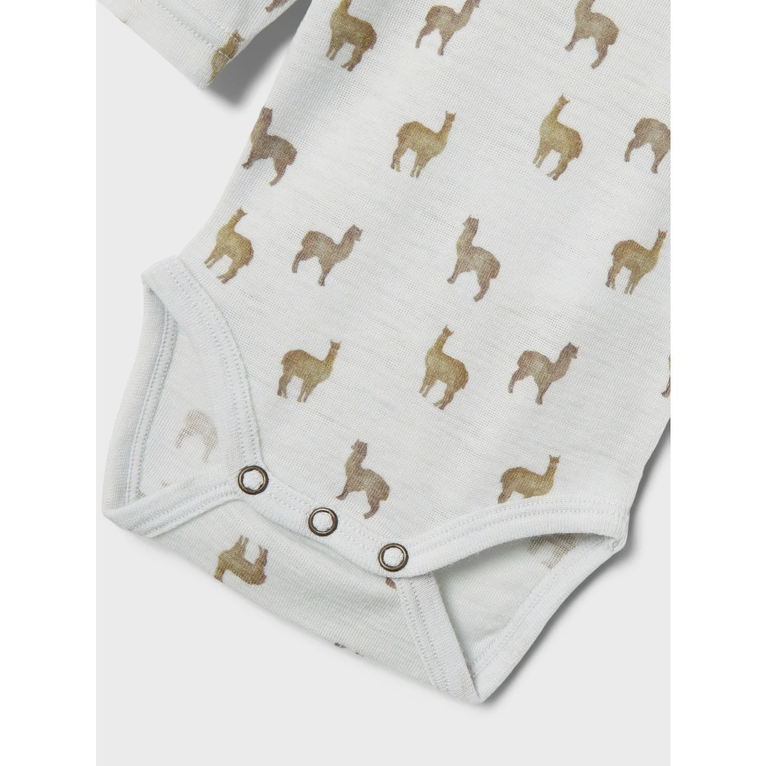 Lil'Atelier Gray Dawn Lama Nbmnoel Nor Wool Ls Slim Body Lil - Image 4