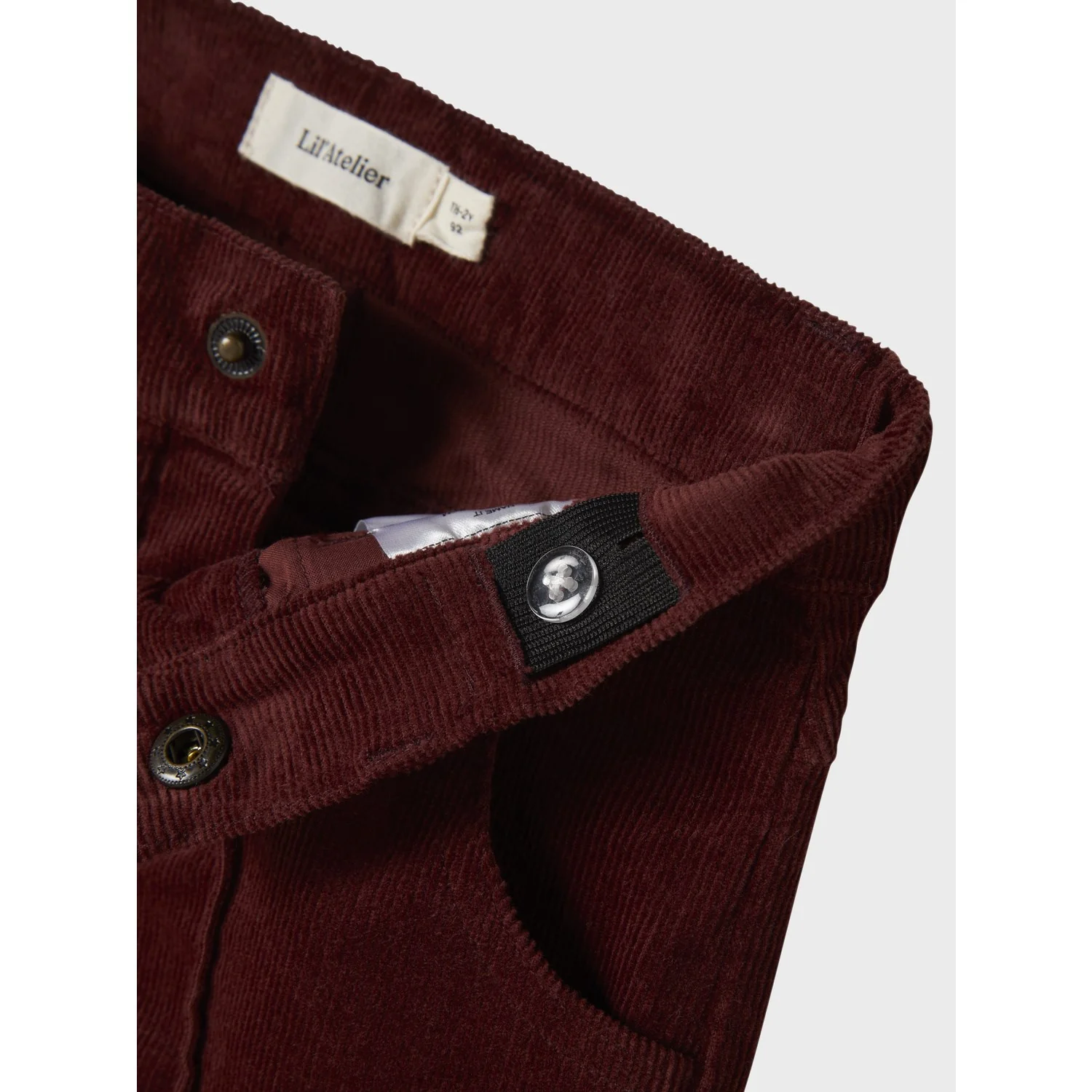 Lil'Atelier Hot Chocolate Nmfobert Cord Wide Pant 4122-Hg Lil - Image 3