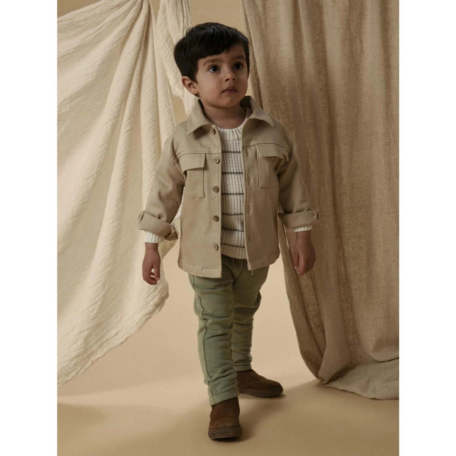 Lil'Atelier Irish Cream Nmmtaru Loose Twill Shirt 1177-Dj Lil - Image 2
