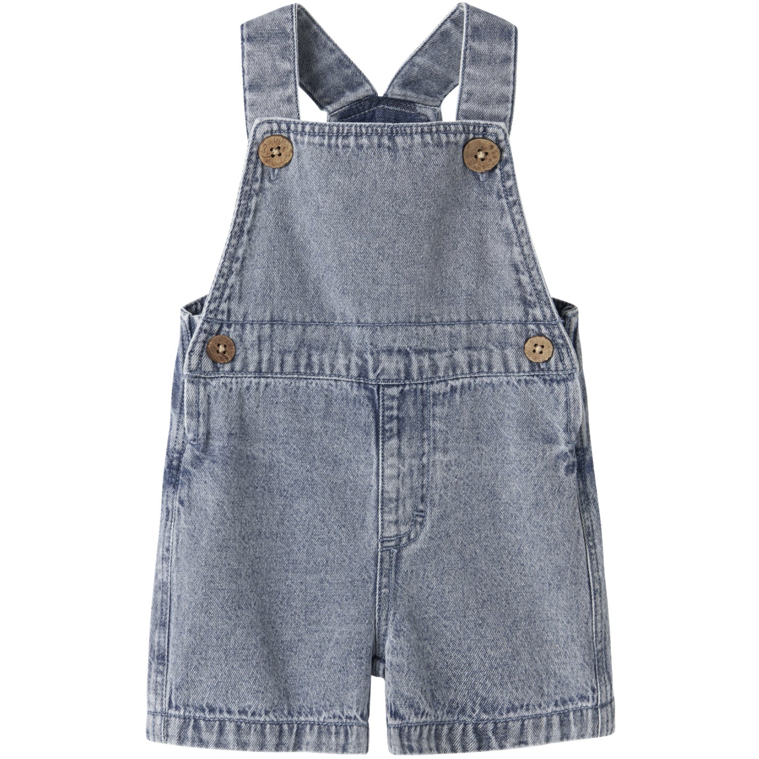 Lil'Atelier Medium Blue Denim Nbmfunda Loose Shortall 5552-Fd Lil