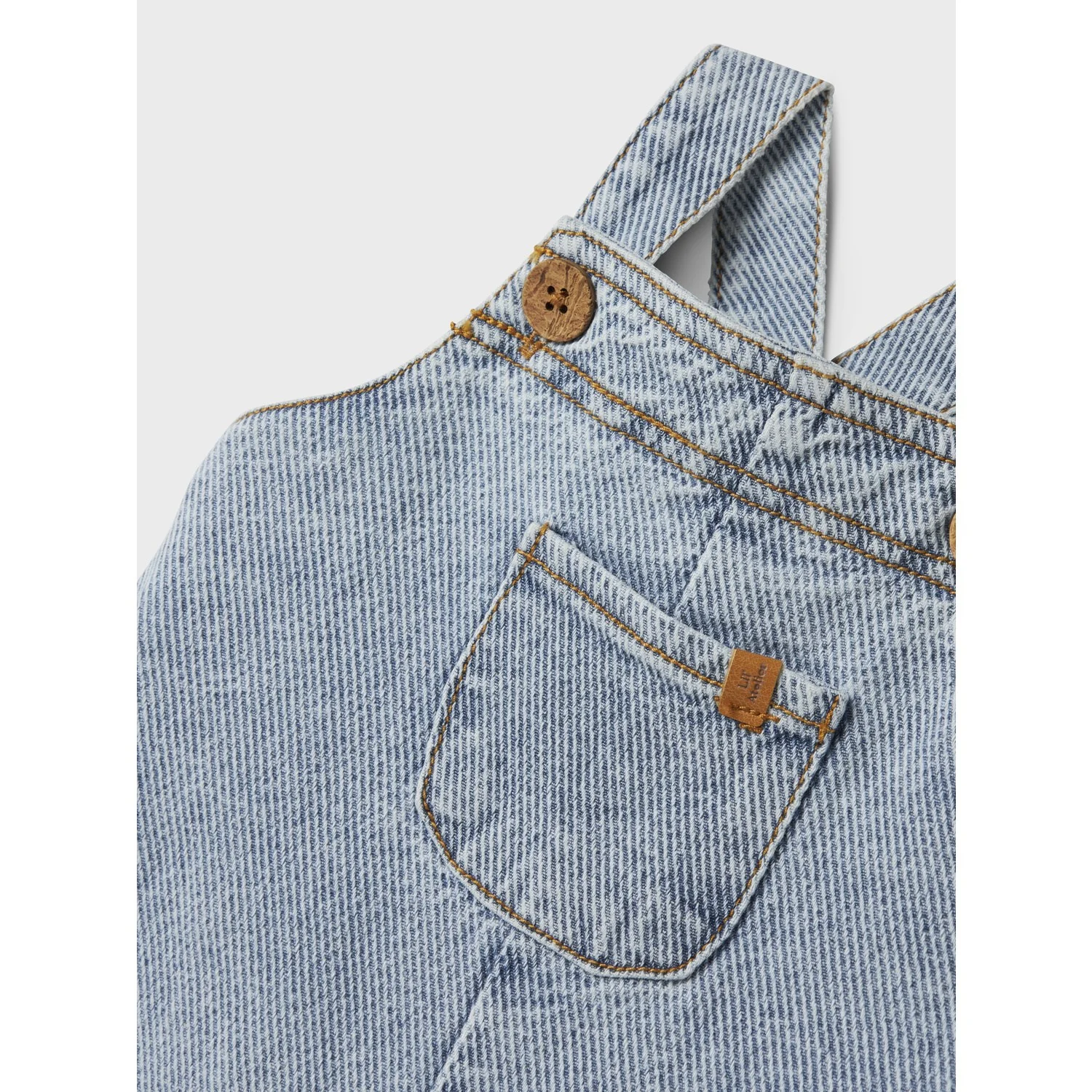 Lil'Atelier Medium Blue Denim Nbmkeifer Loose Dnm Overall 4019-Kk Lil - Image 2