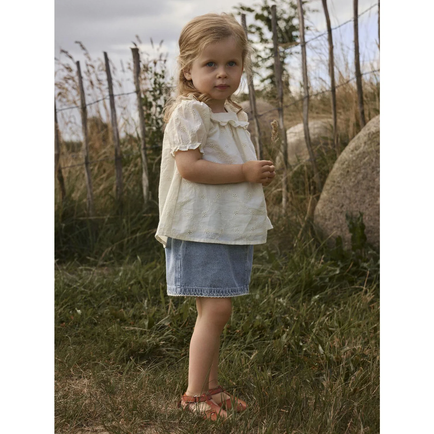 Lil'Atelier Medium Blue Denim Nmffunda Loose Dnm Skirt 5552-Fd Lil - Image 2