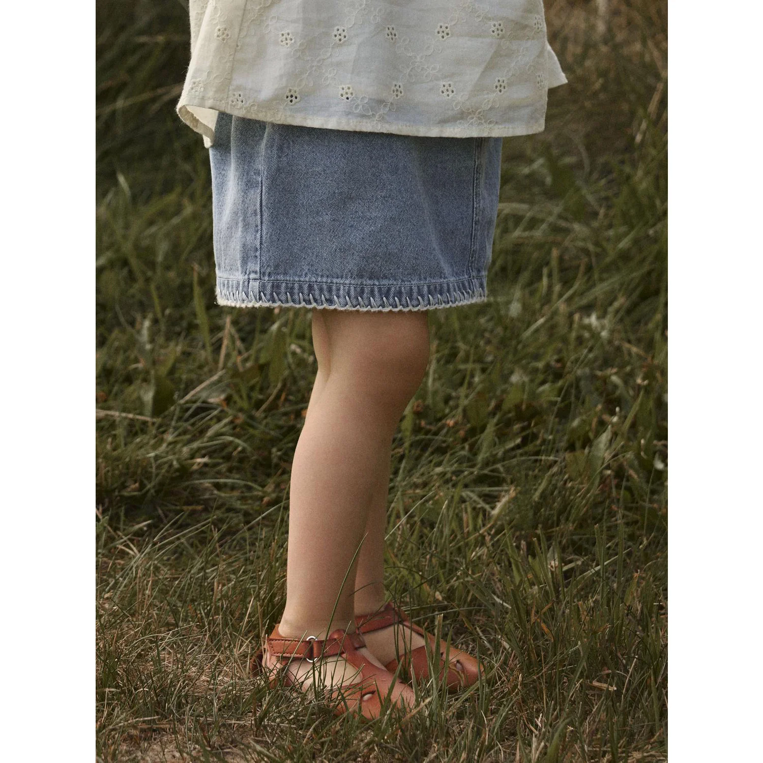 Lil'Atelier Medium Blue Denim Nmffunda Loose Dnm Skirt 5552-Fd Lil - Image 3