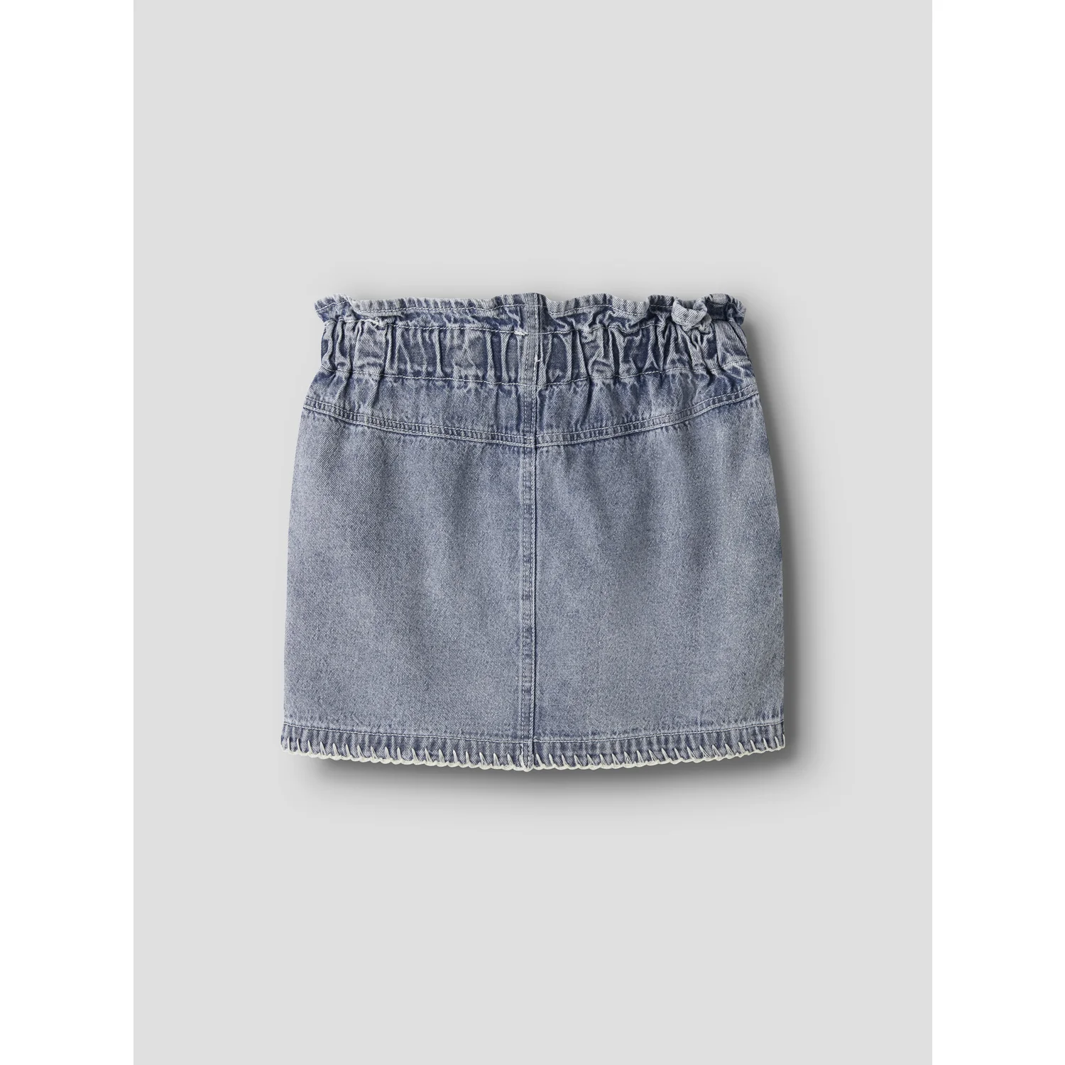 Lil'Atelier Medium Blue Denim Nmffunda Loose Dnm Skirt 5552-Fd Lil - Image 4
