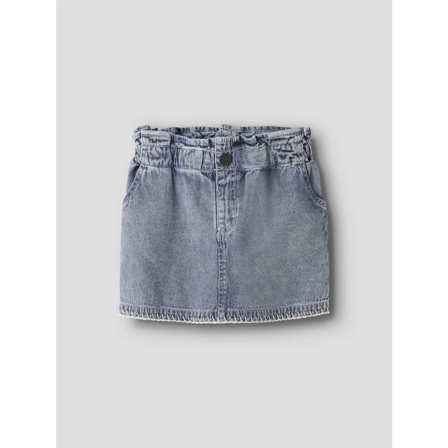 Lil'Atelier Medium Blue Denim Nmffunda Loose Dnm Skirt 5552-Fd Lil - Image 5